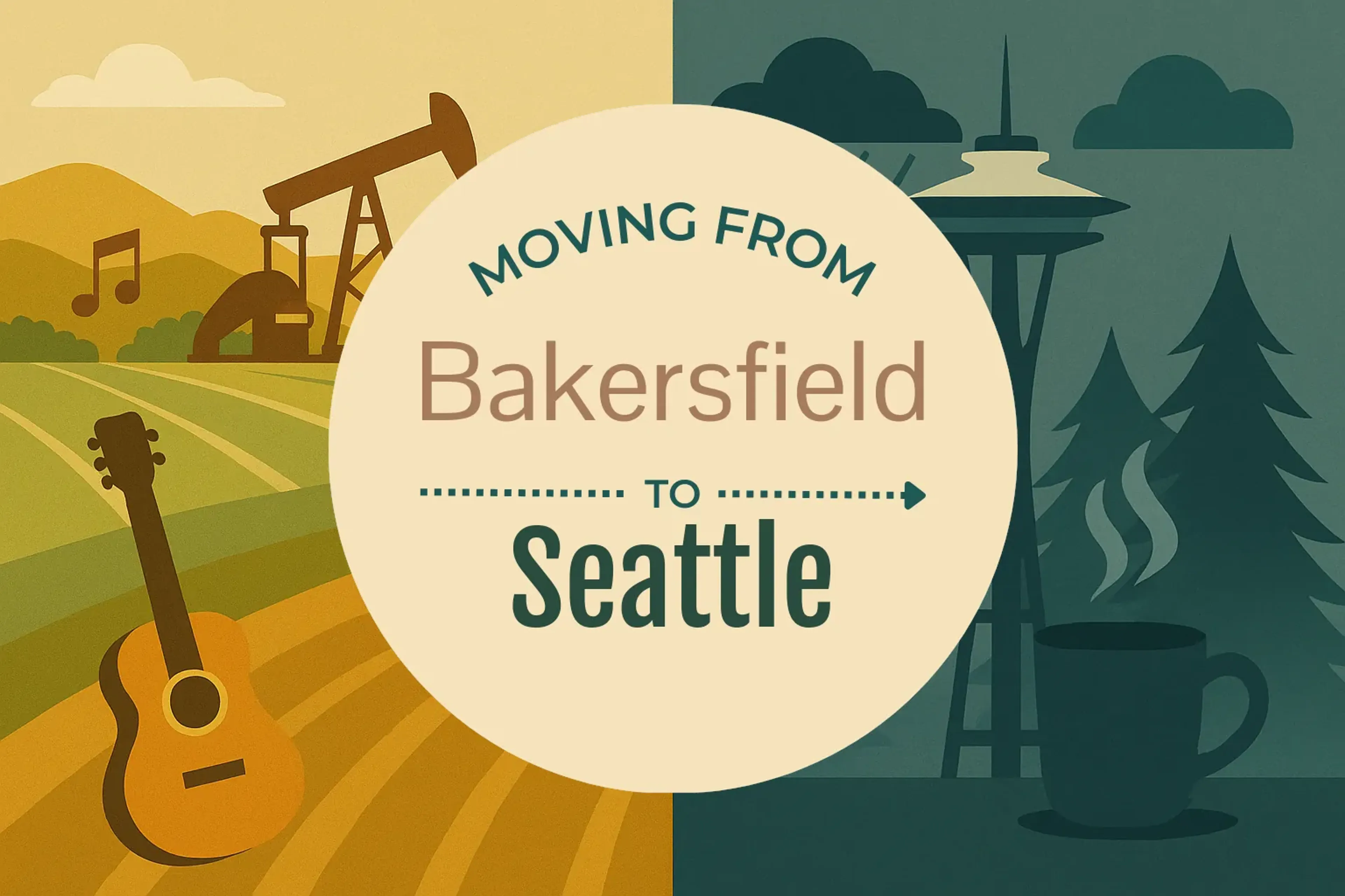 Side-by-side comparison of Bakersfield to Seattle moving companies