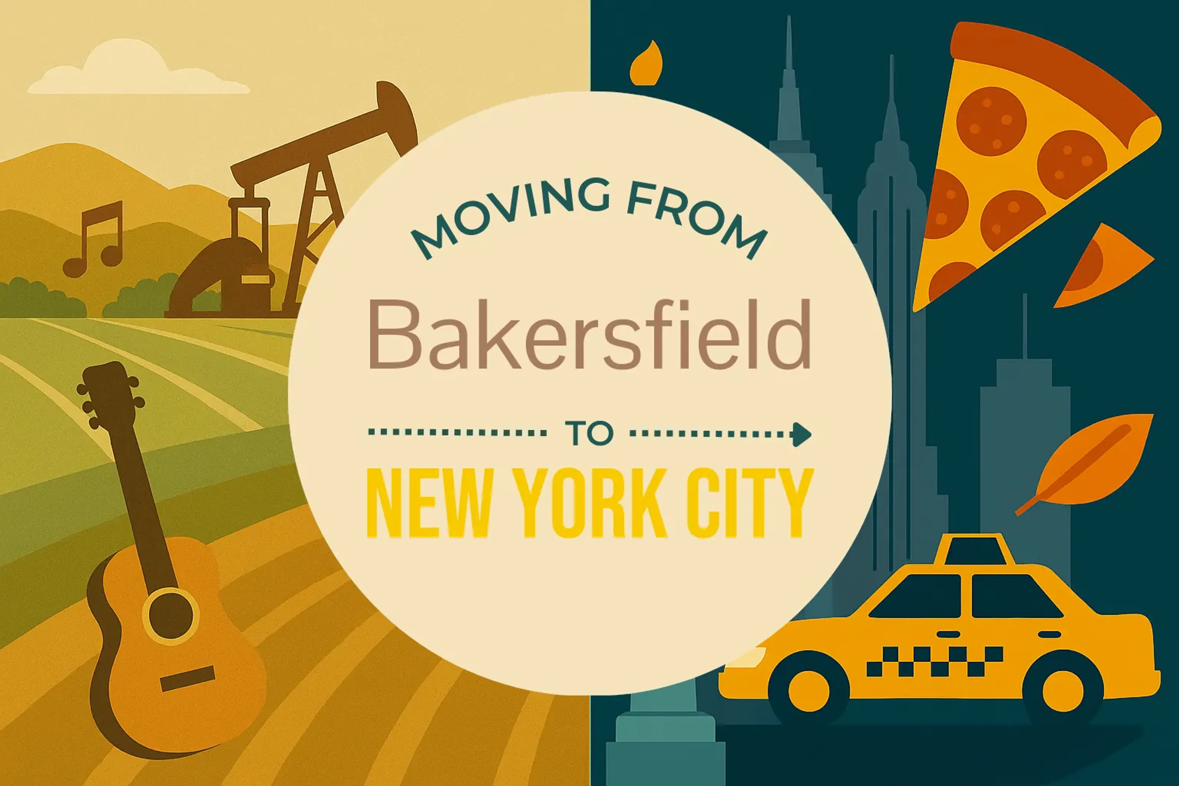 Side-by-side comparison of Bakersfield to New York City moving companies
