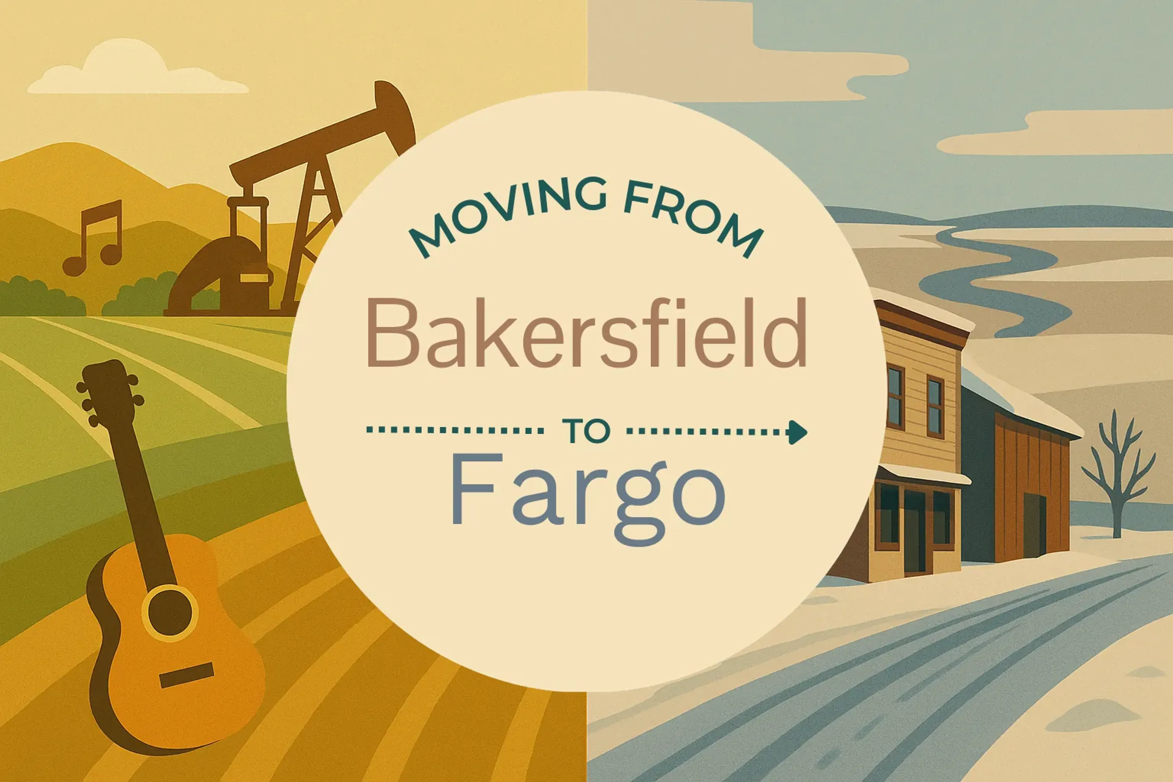 Side-by-side comparison of Bakersfield to Fargo moving companies
