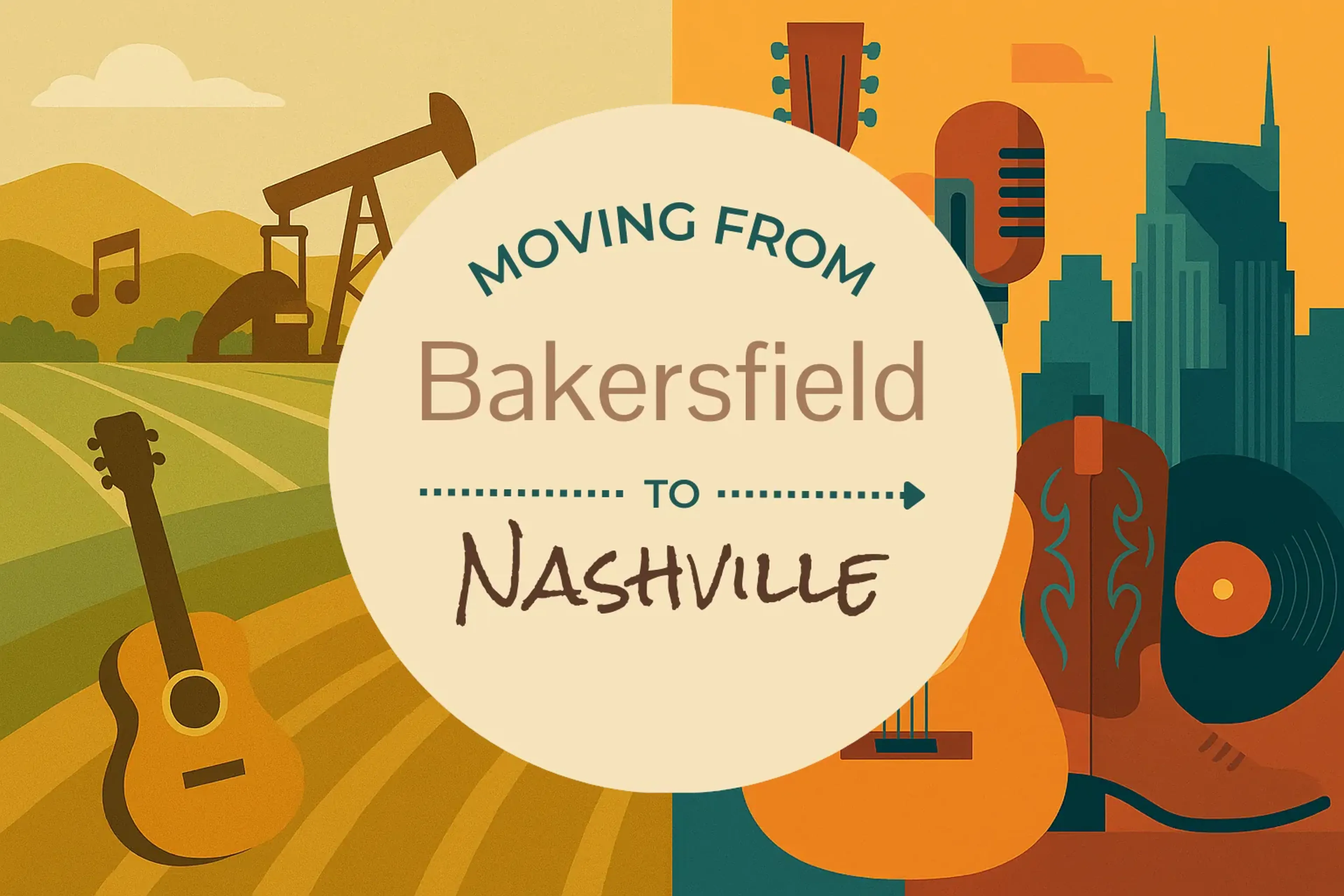 Side-by-side comparison of Bakersfield to Nashville moving companies