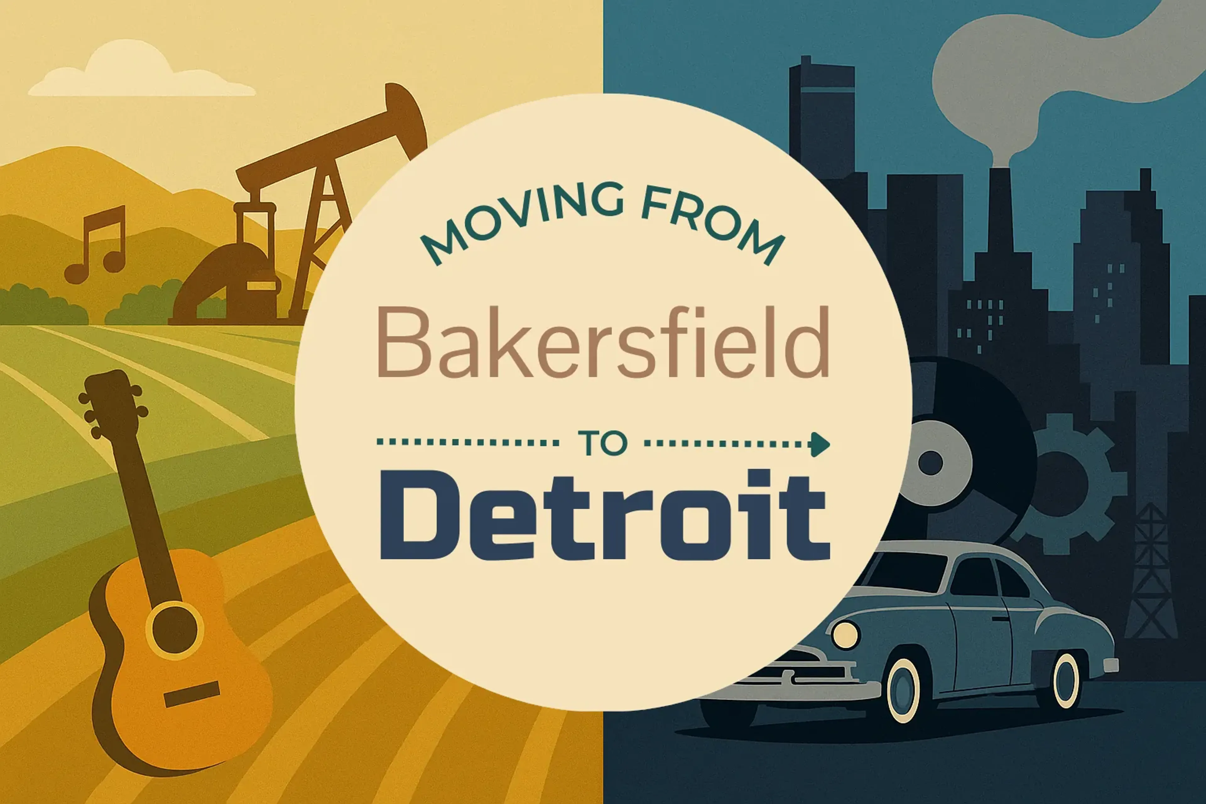 Side-by-side comparison of Bakersfield to Detroit moving companies