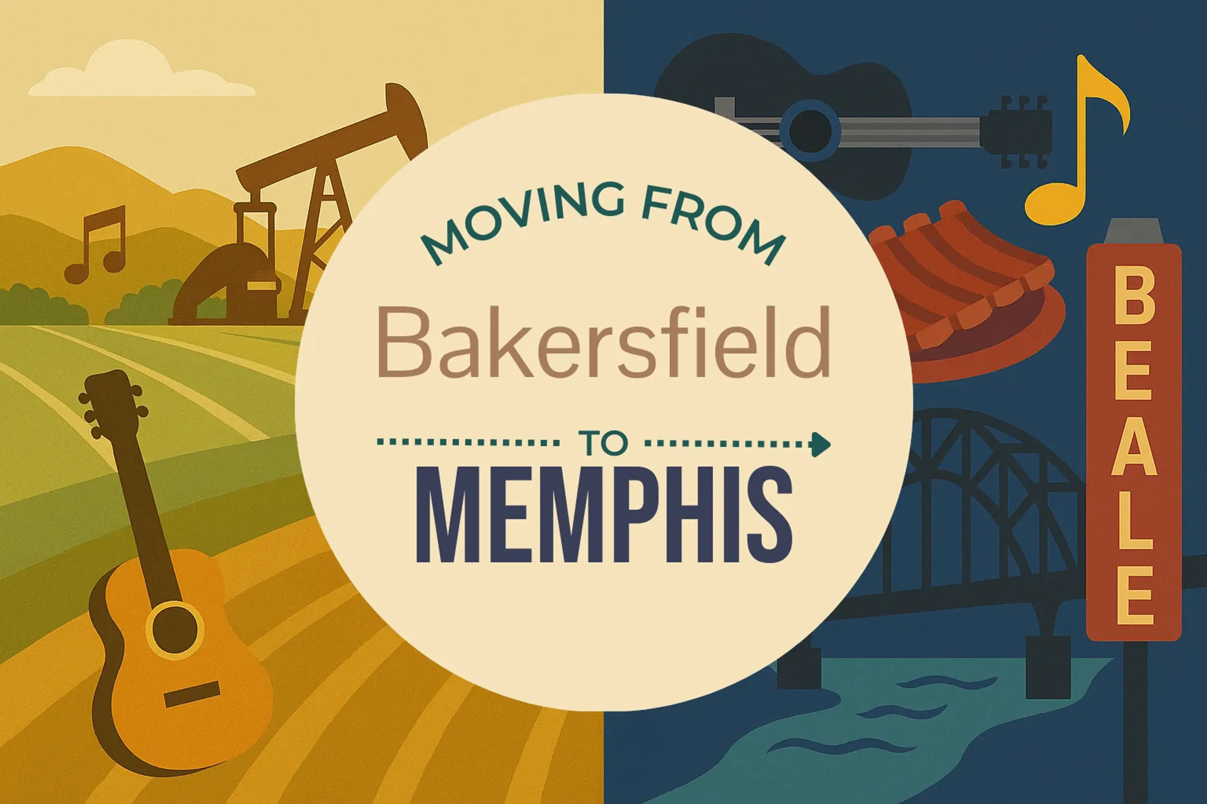 Side-by-side comparison of Bakersfield to Memphis moving companies