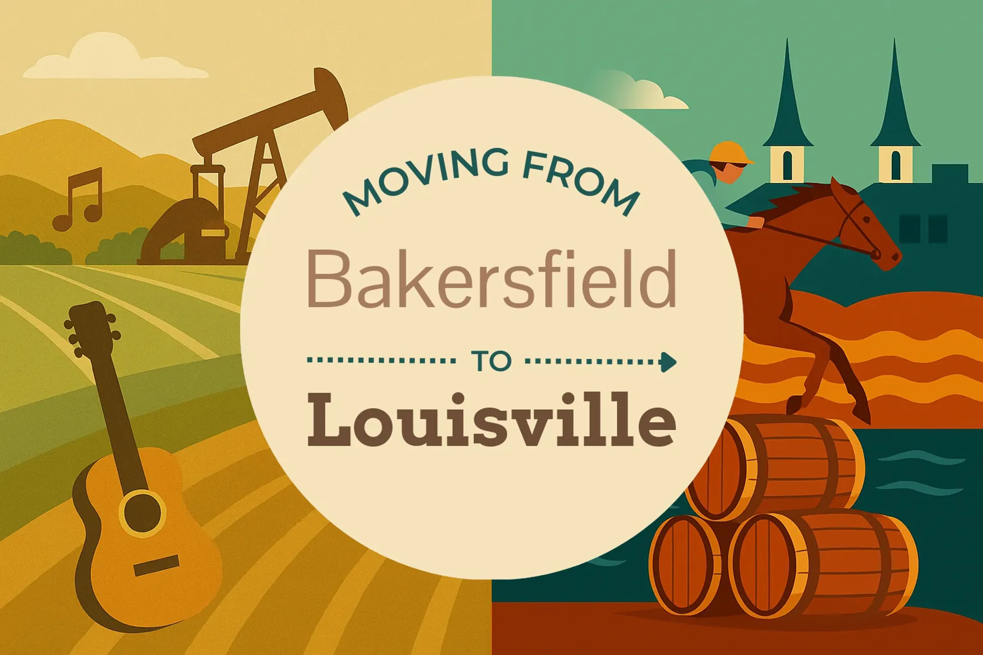 Side-by-side comparison of Bakersfield to Louisville moving companies