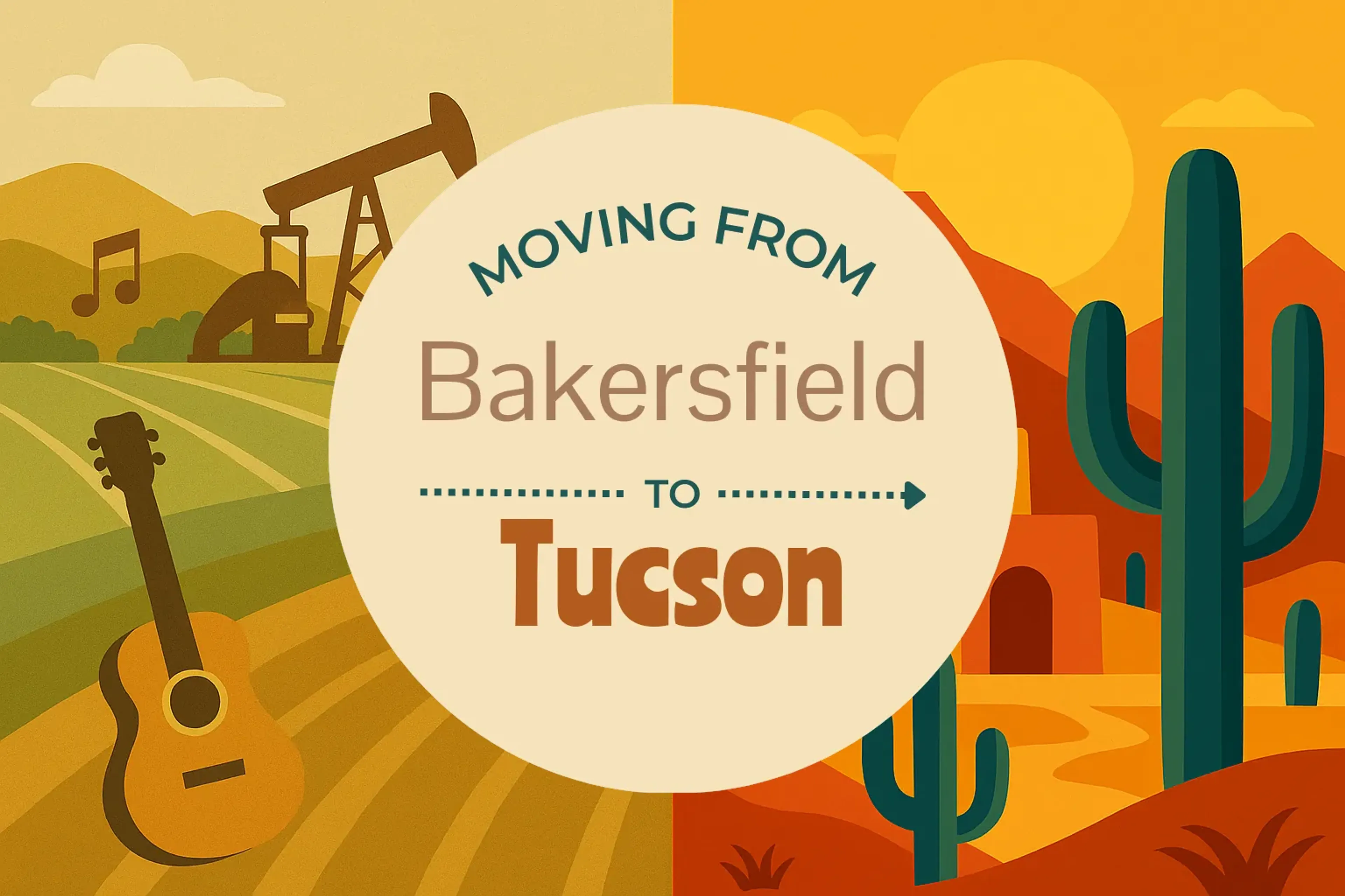 Side-by-side comparison of Bakersfield to Tucson moving companies