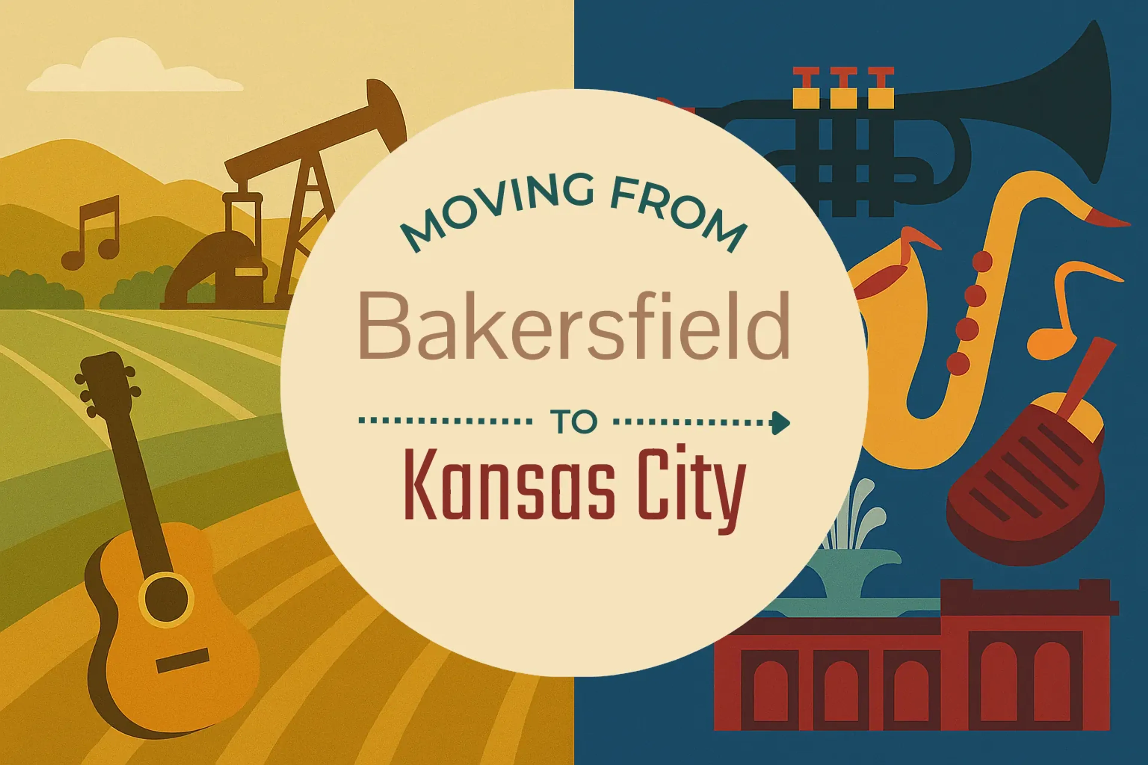 Side-by-side comparison of Bakersfield to Kansas City moving companies