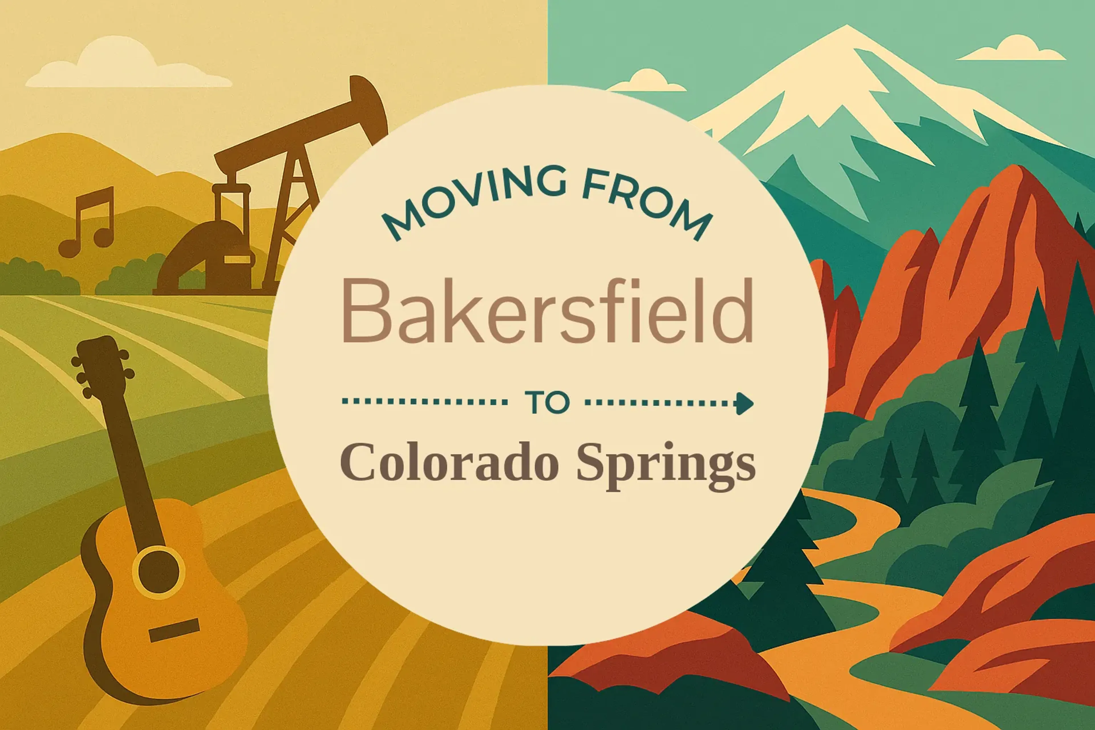 Side-by-side comparison of Bakersfield to Colorado Springs moving companies