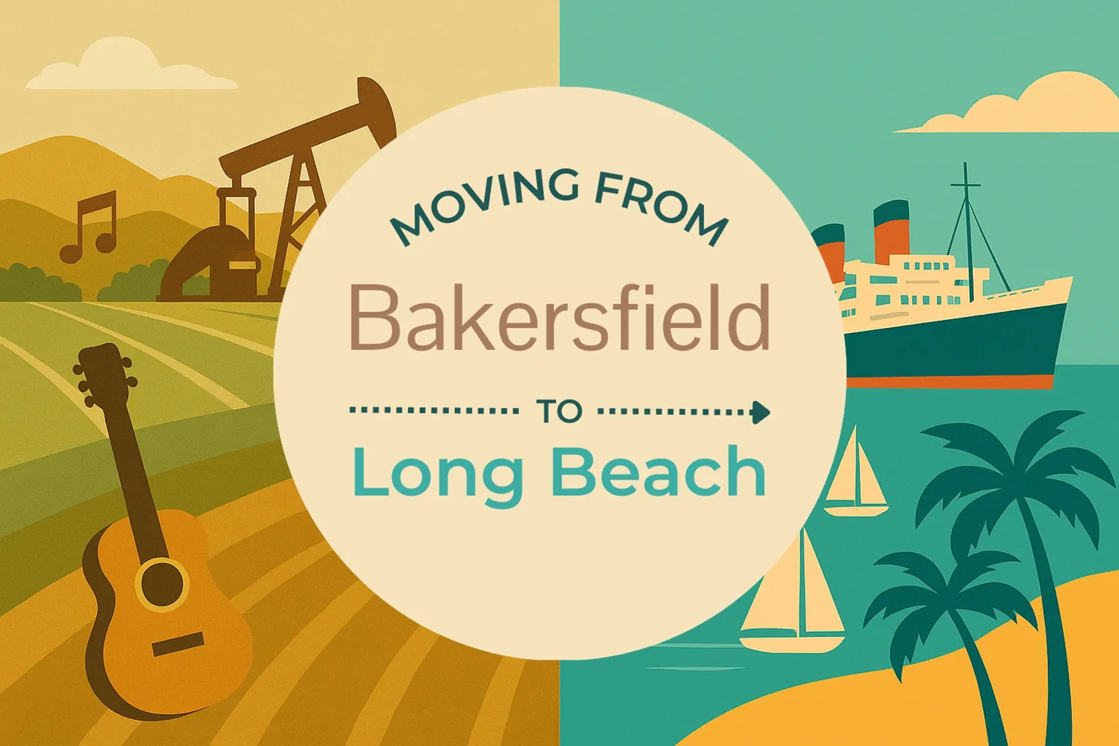 Side-by-side comparison of Bakersfield to Long Beach moving companies