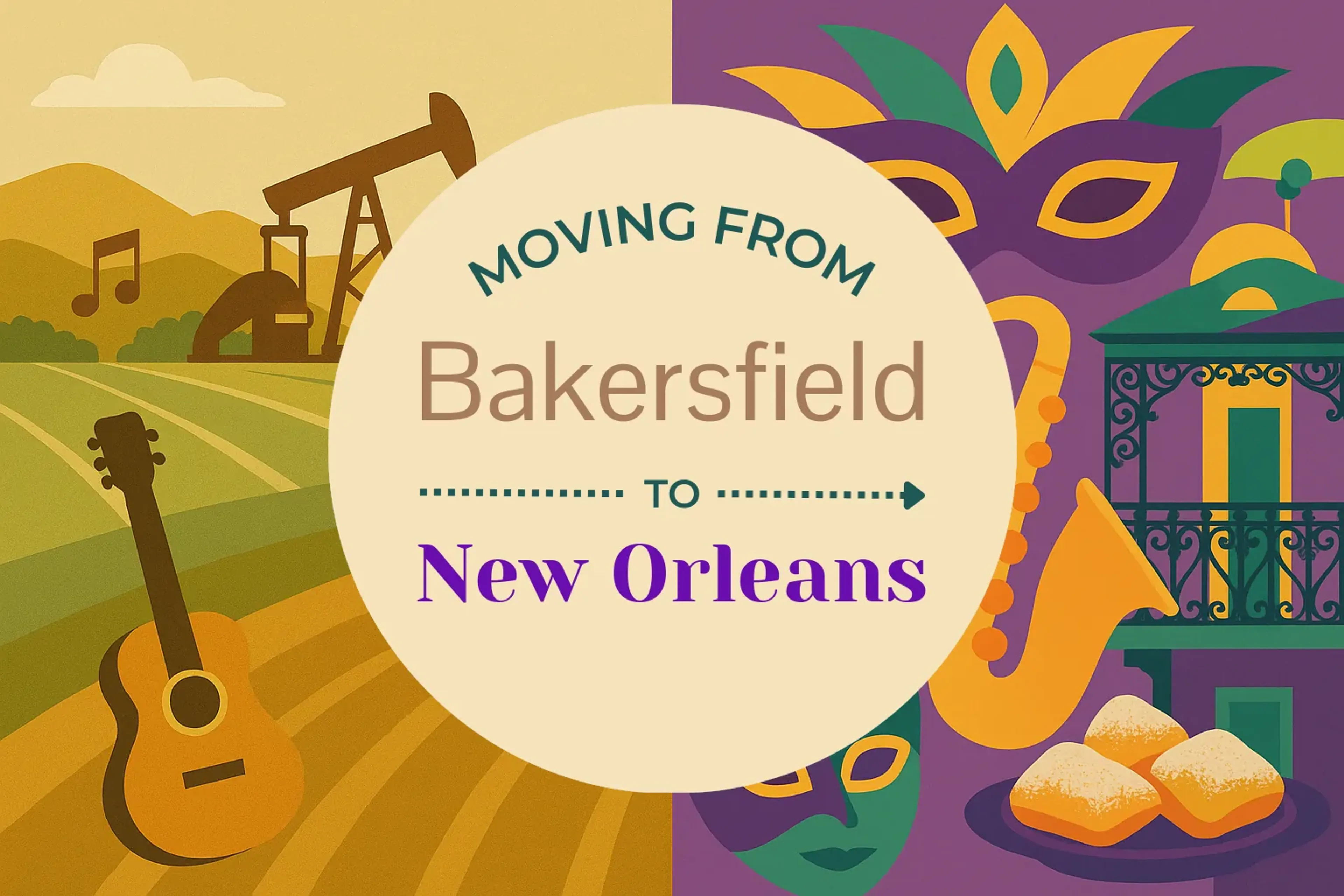 Side-by-side comparison of Bakersfield to New Orleans moving companies