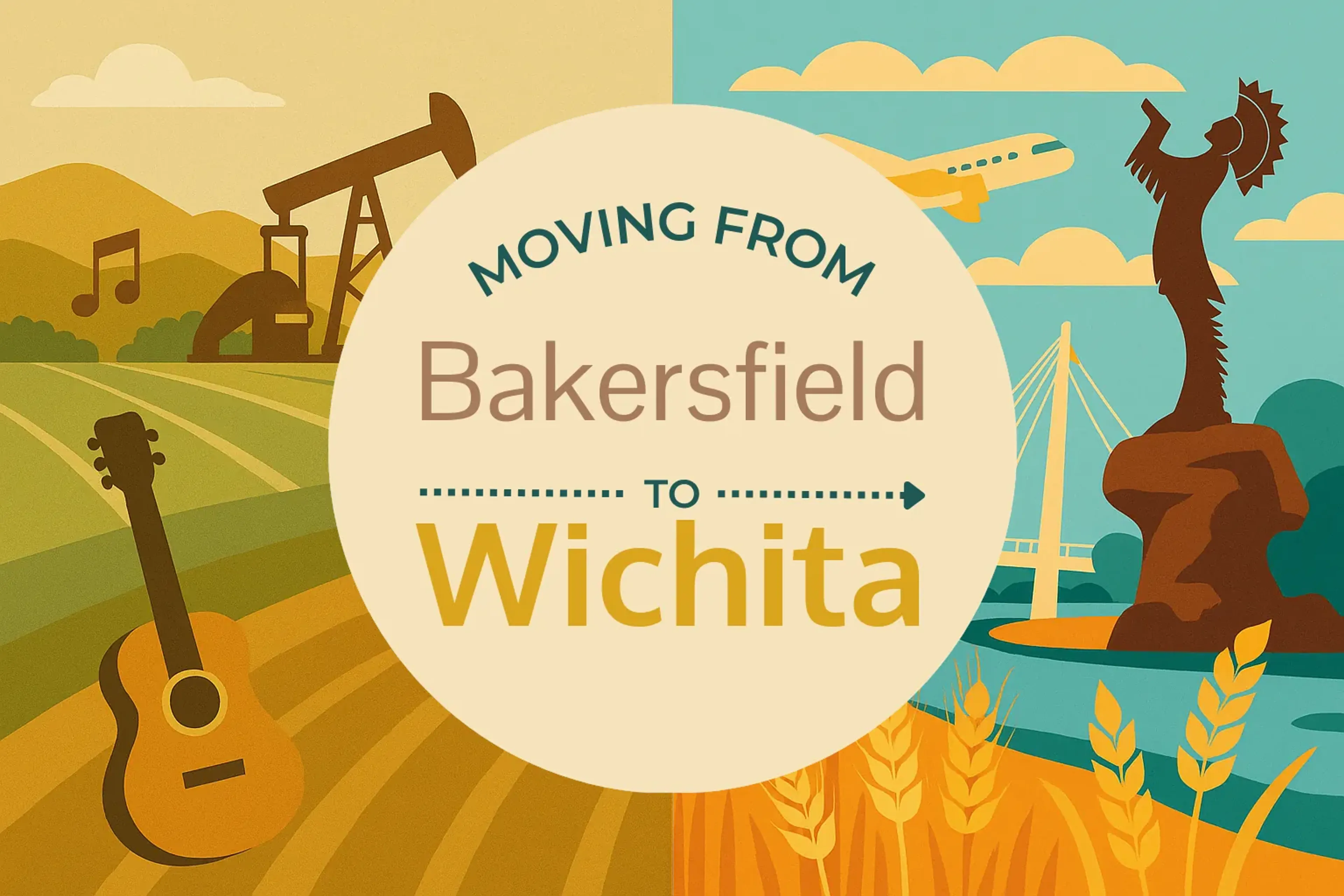 Side-by-side comparison of Bakersfield to Wichita moving companies