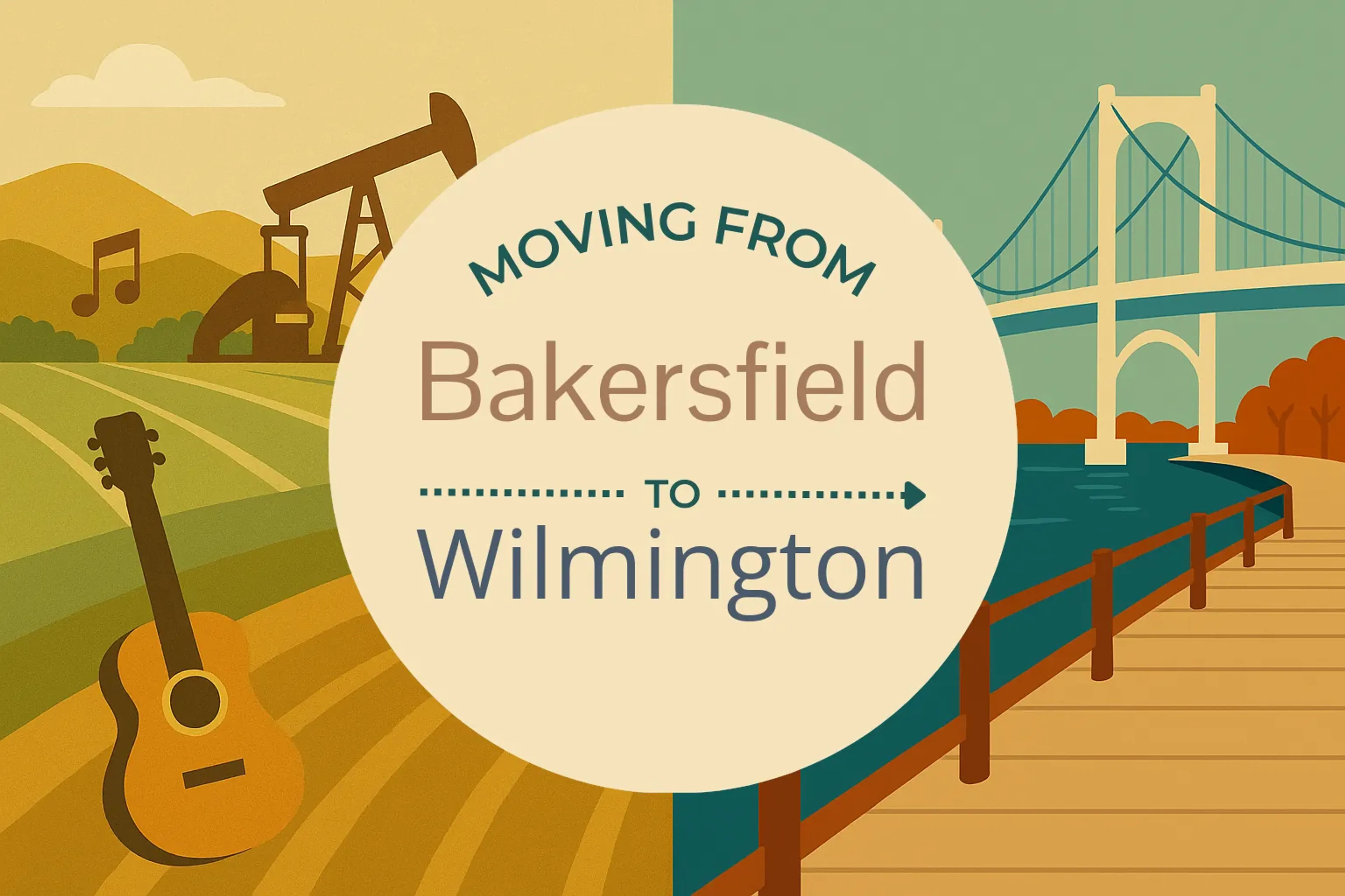 Side-by-side comparison of Bakersfield to Wilmington moving companies