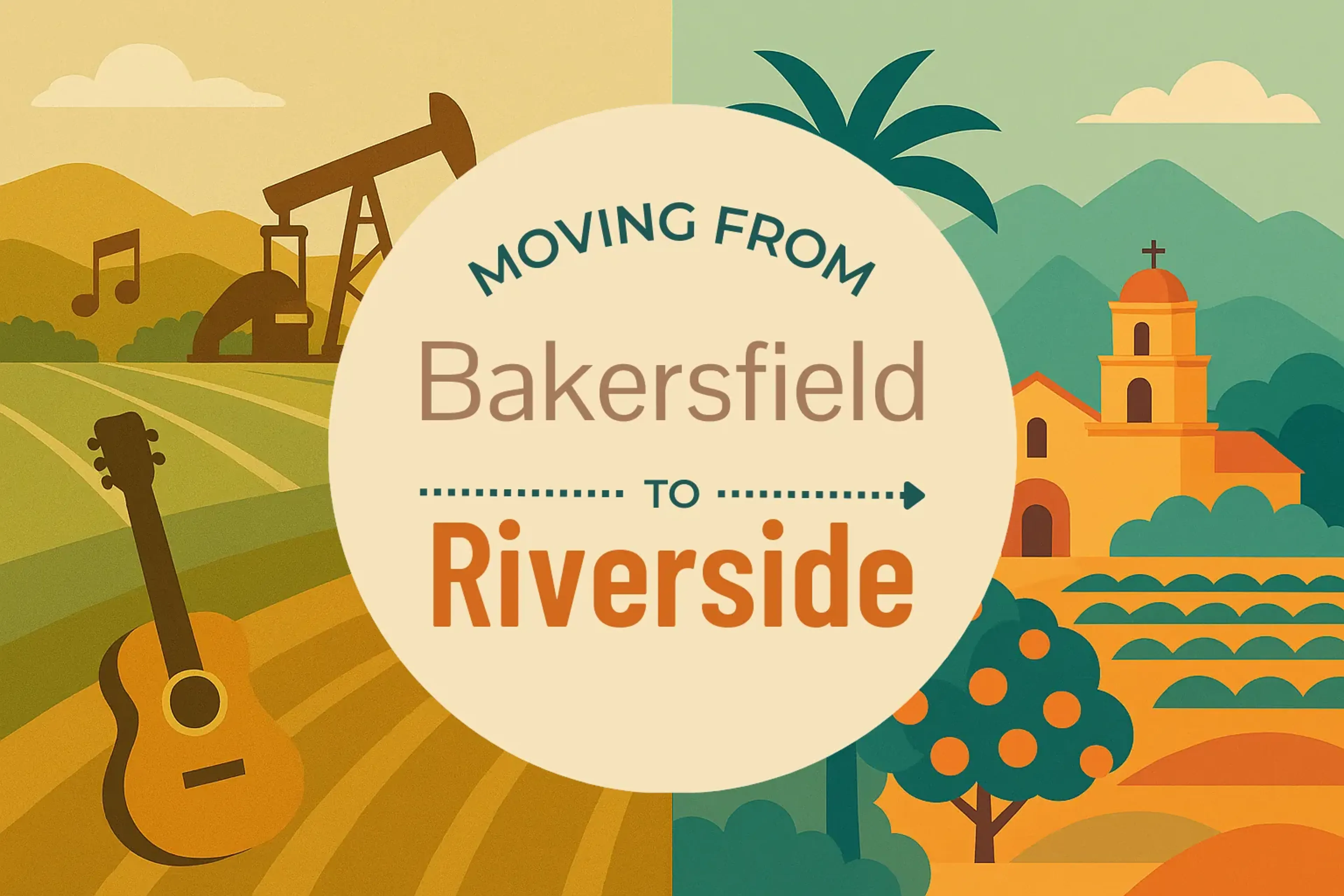 Side-by-side comparison of Bakersfield to Riverside moving companies