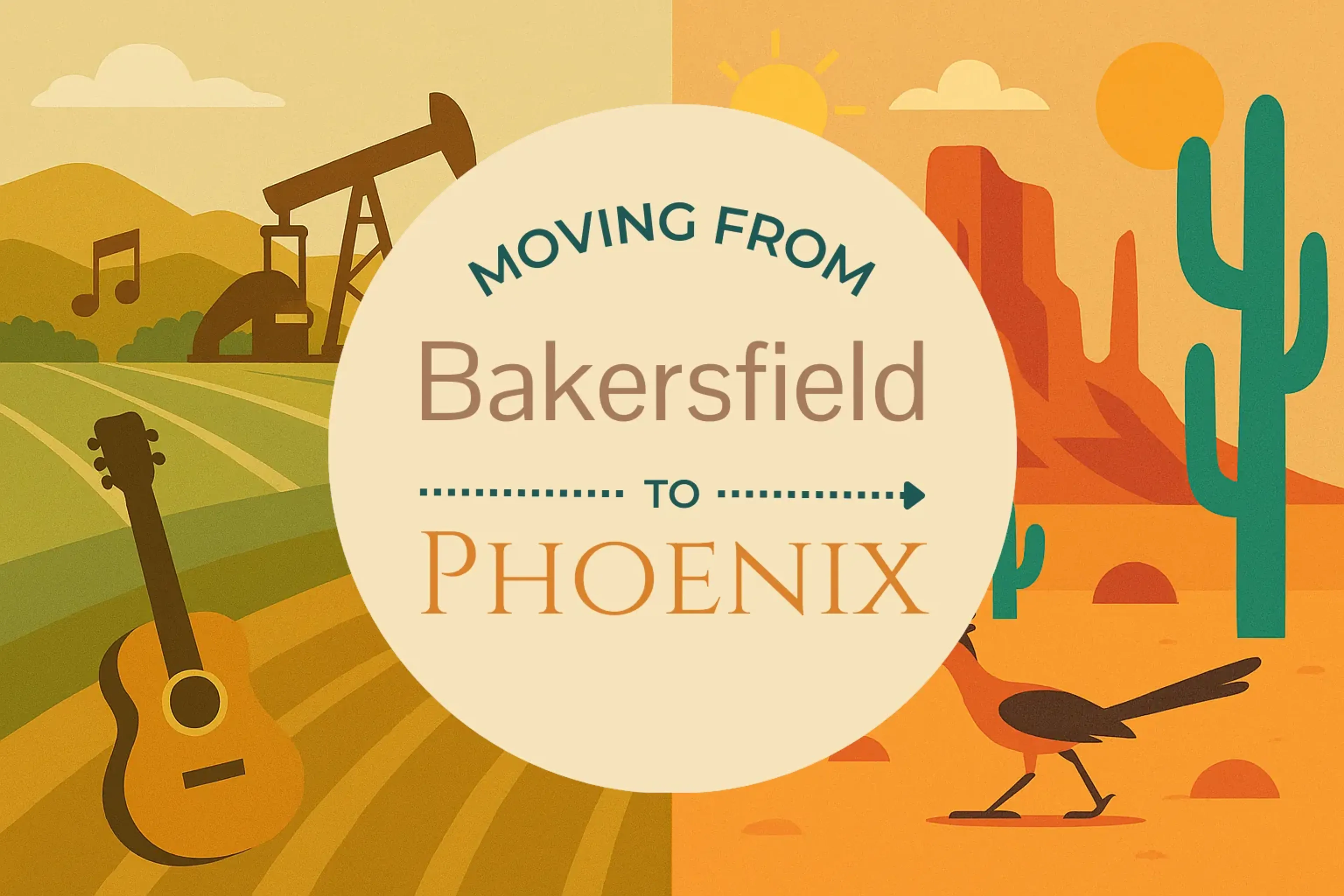 Side-by-side comparison of Bakersfield to Phoenix moving companies