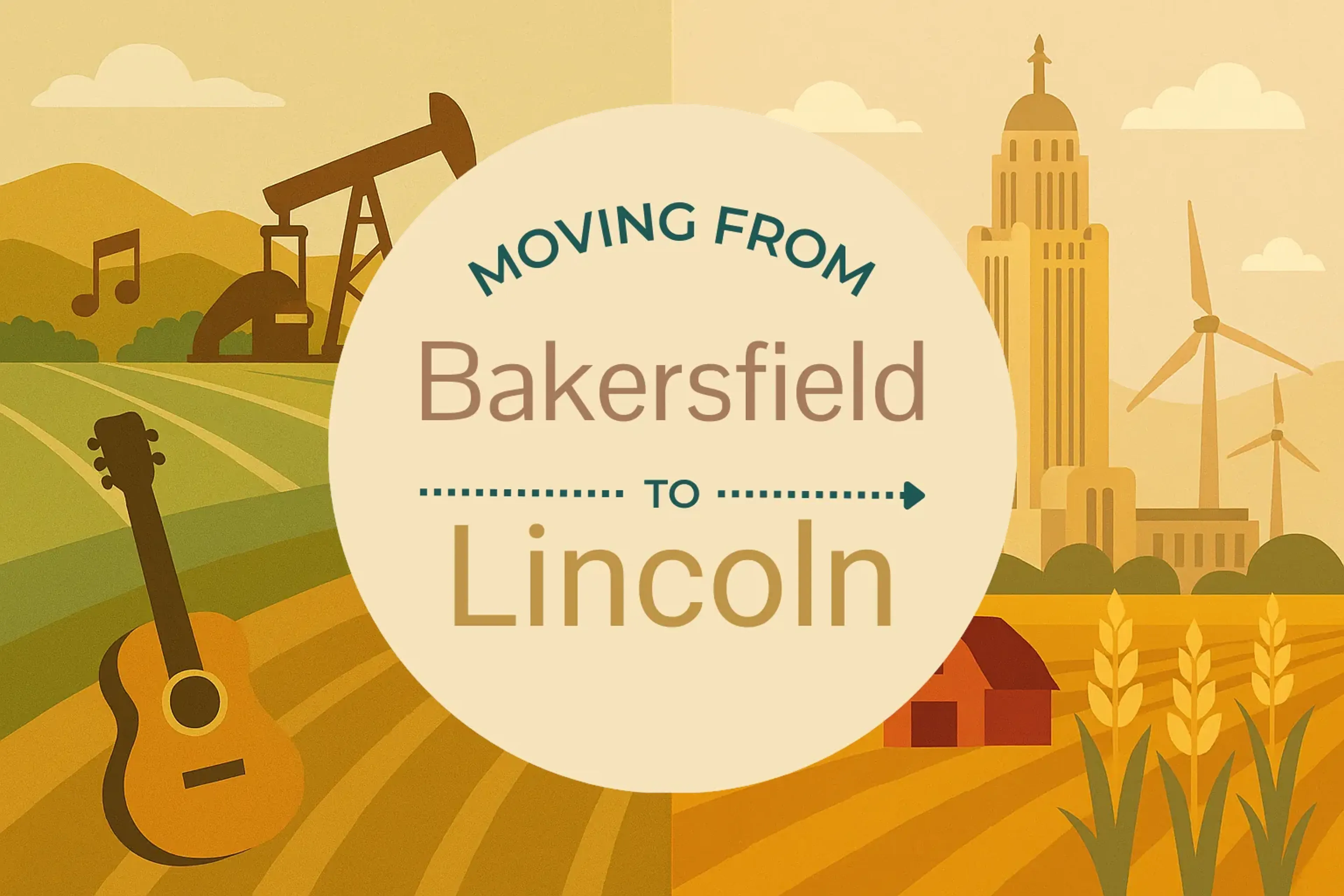 Side-by-side comparison of Bakersfield to Lincoln moving companies