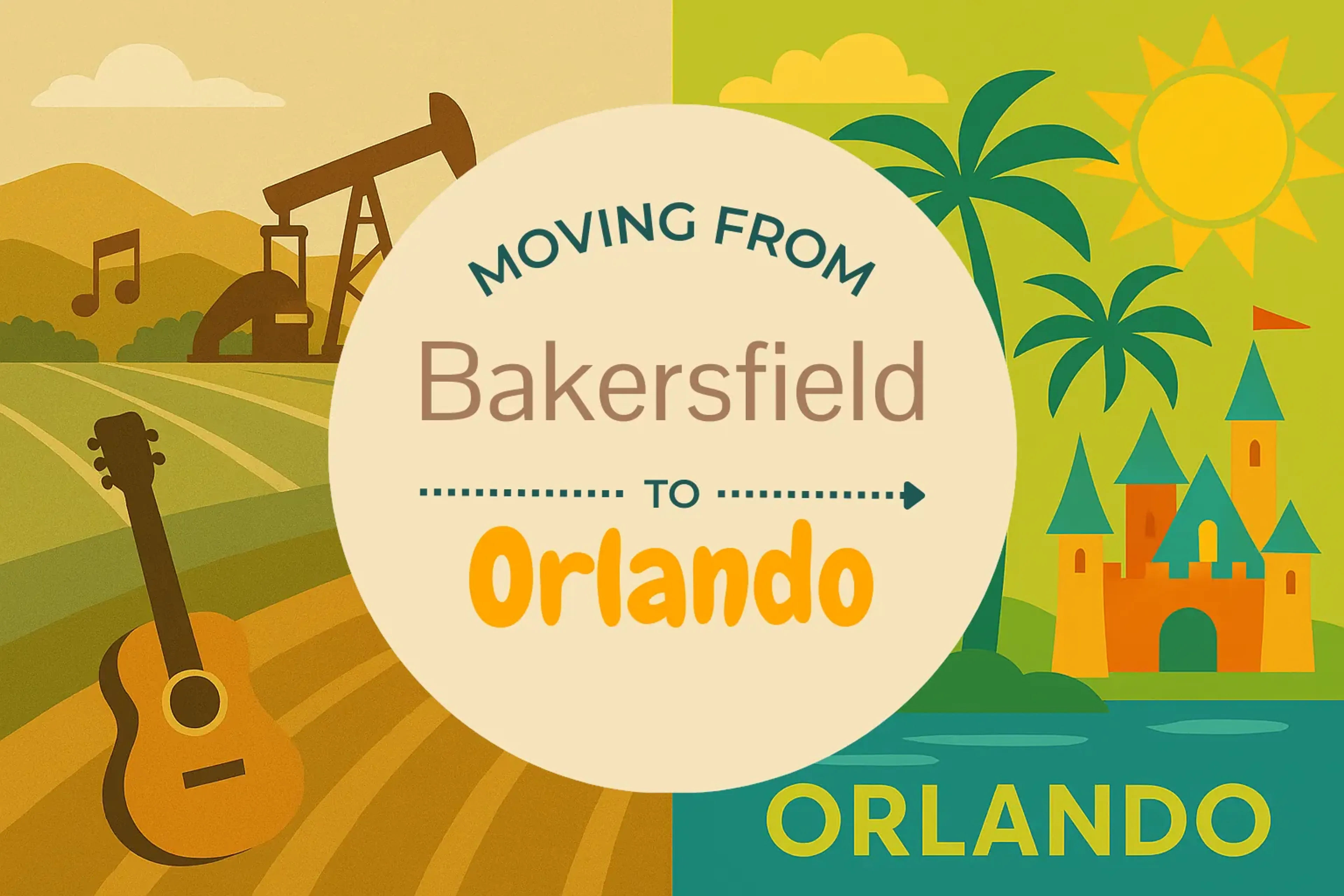 Side-by-side comparison of Bakersfield to Orlando moving companies