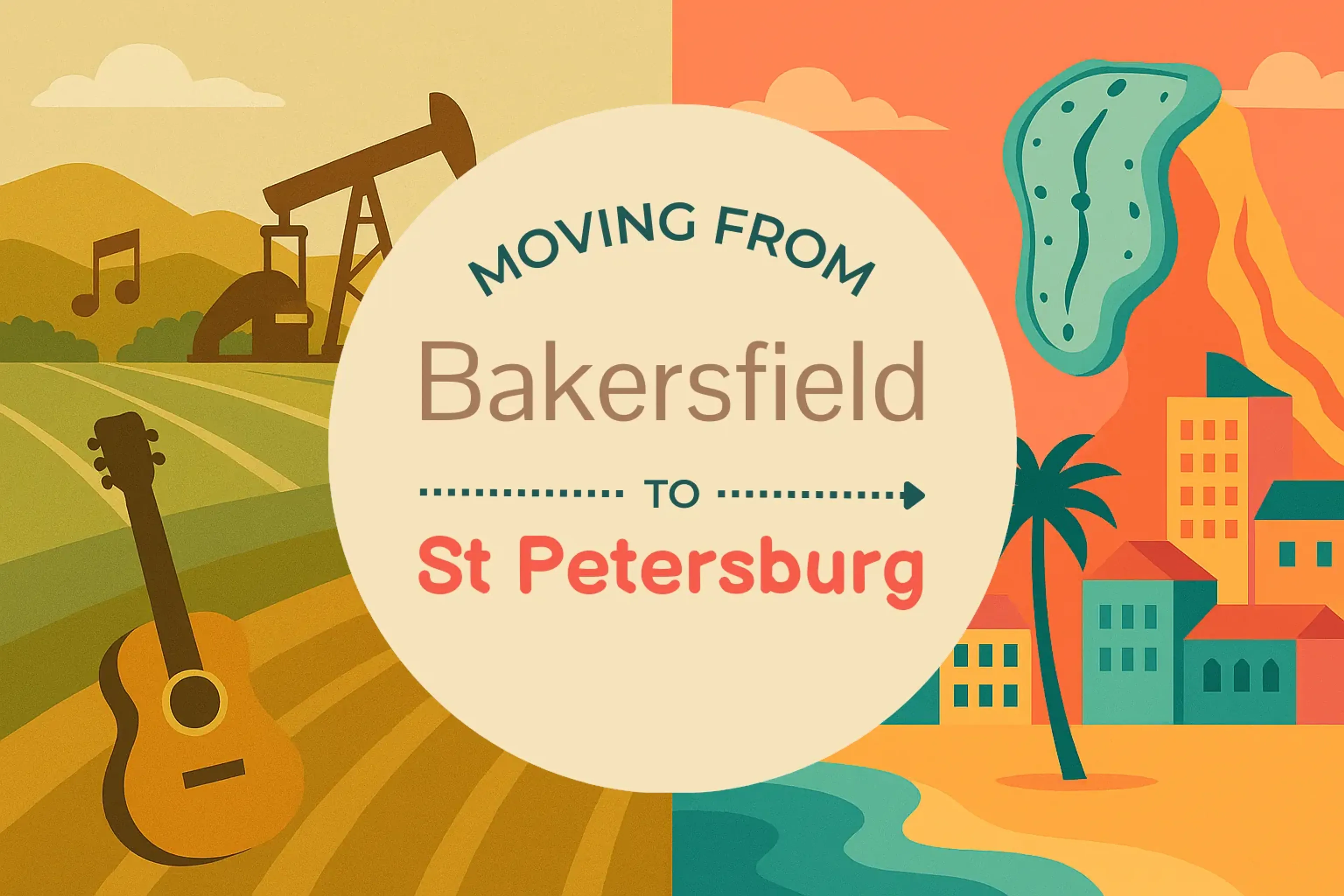 Side-by-side comparison of Bakersfield to St. Petersburg moving companies