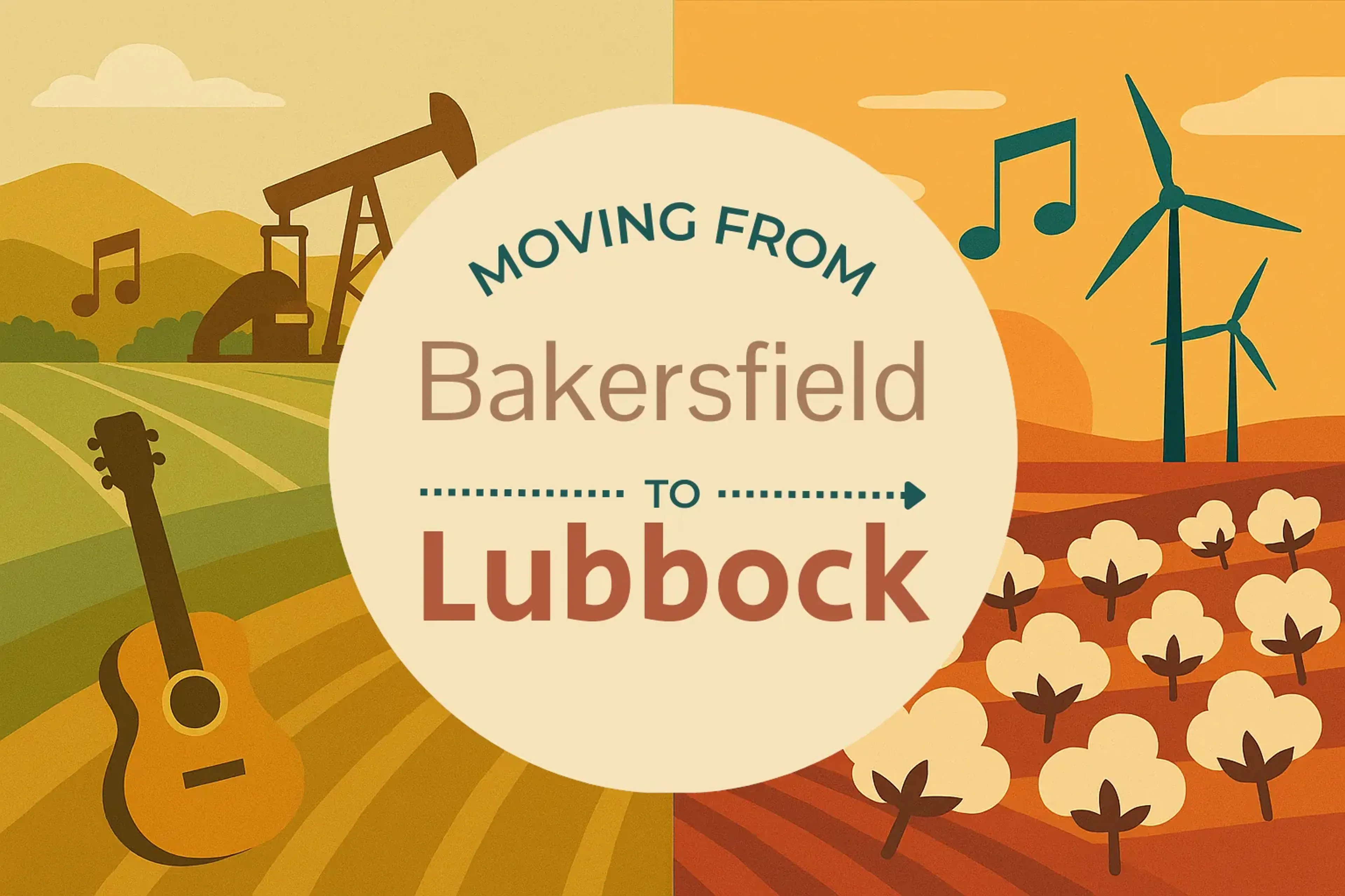 Side-by-side comparison of Bakersfield to Lubbock moving companies