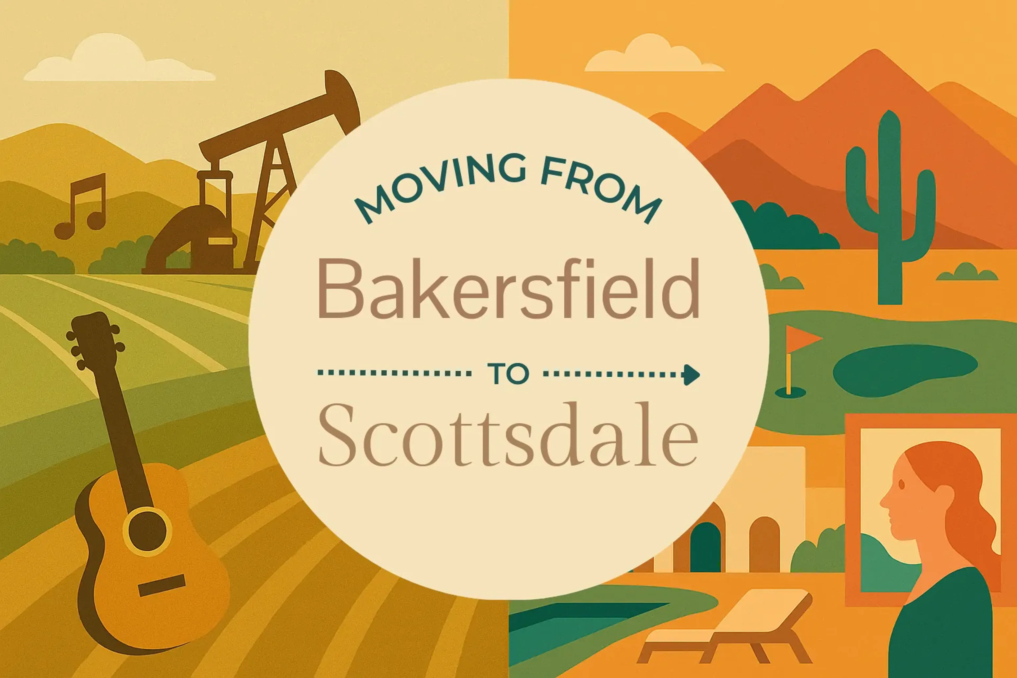 Side-by-side comparison of Bakersfield to Scottsdale moving companies