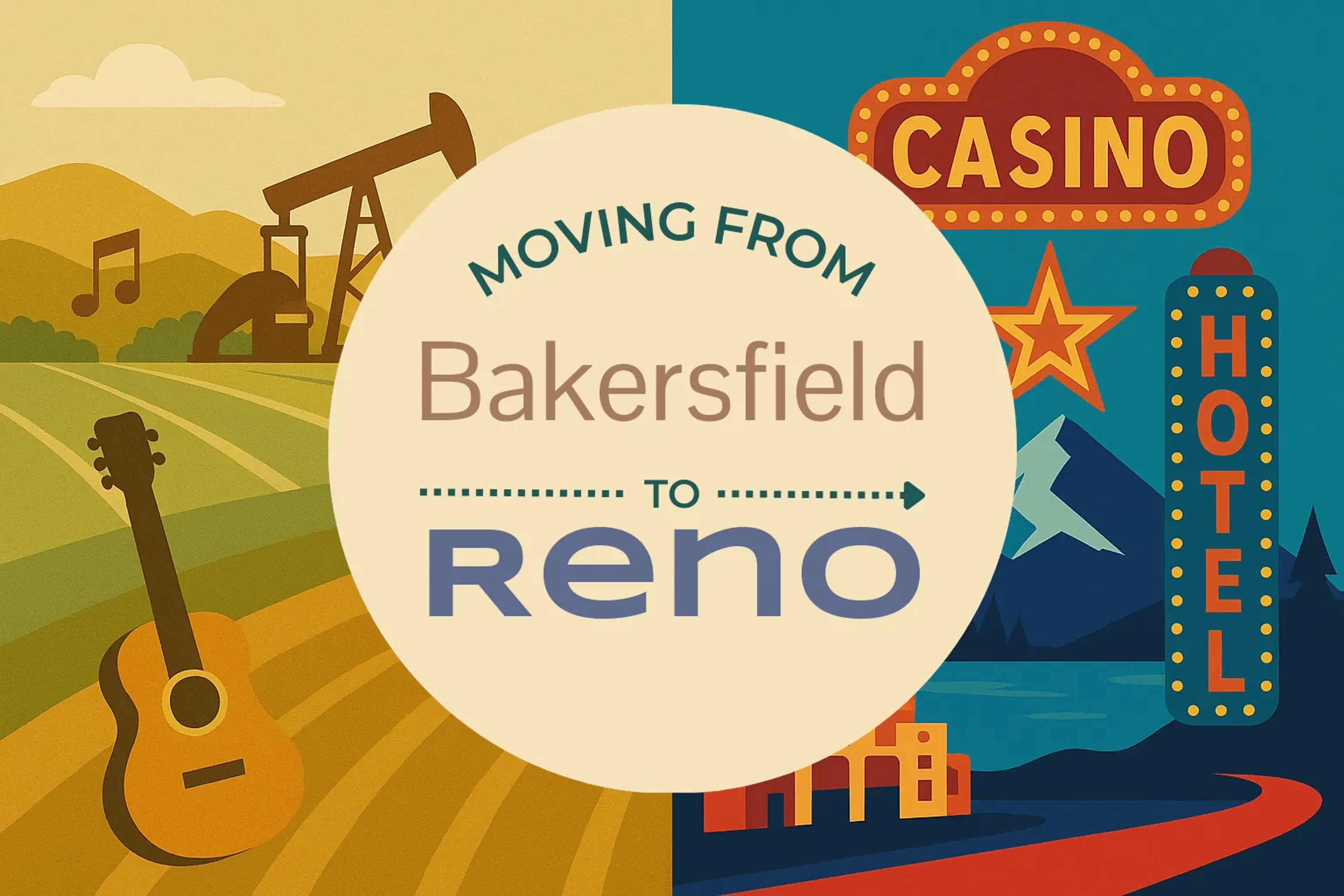 Side-by-side comparison of Bakersfield to Reno moving companies