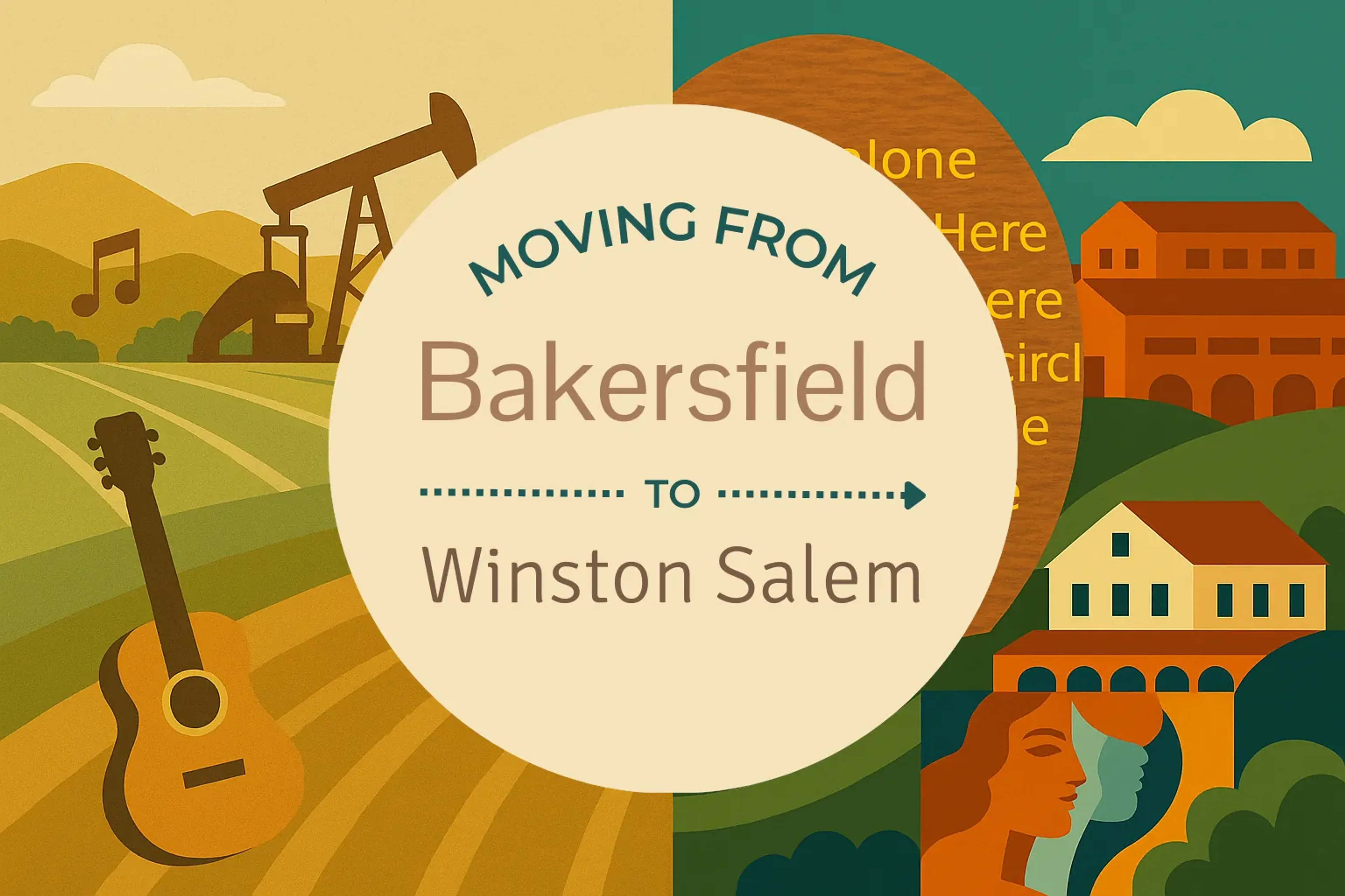 Side-by-side comparison of Bakersfield to Winston Salem moving companies