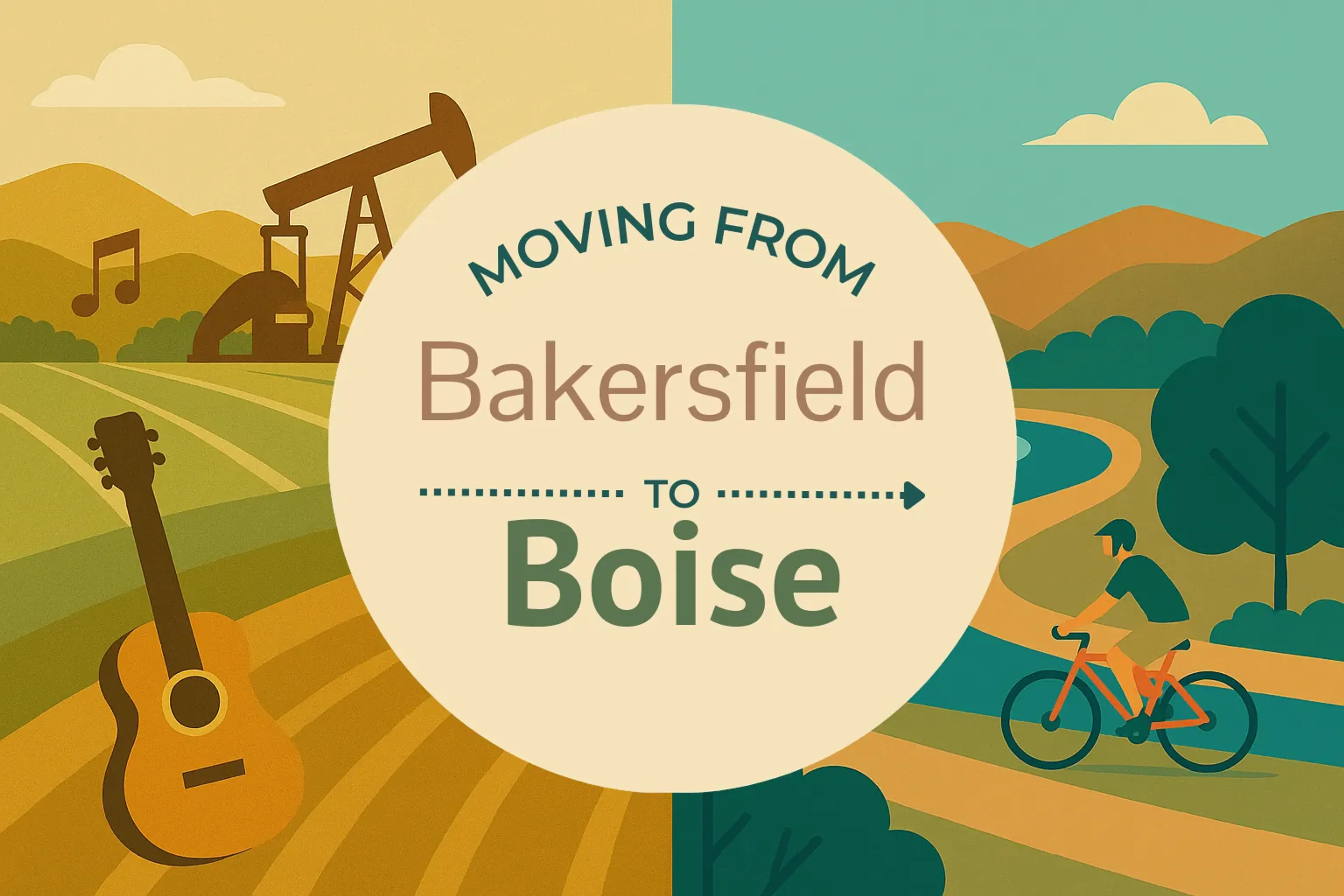 Side-by-side comparison of Bakersfield to Boise moving companies
