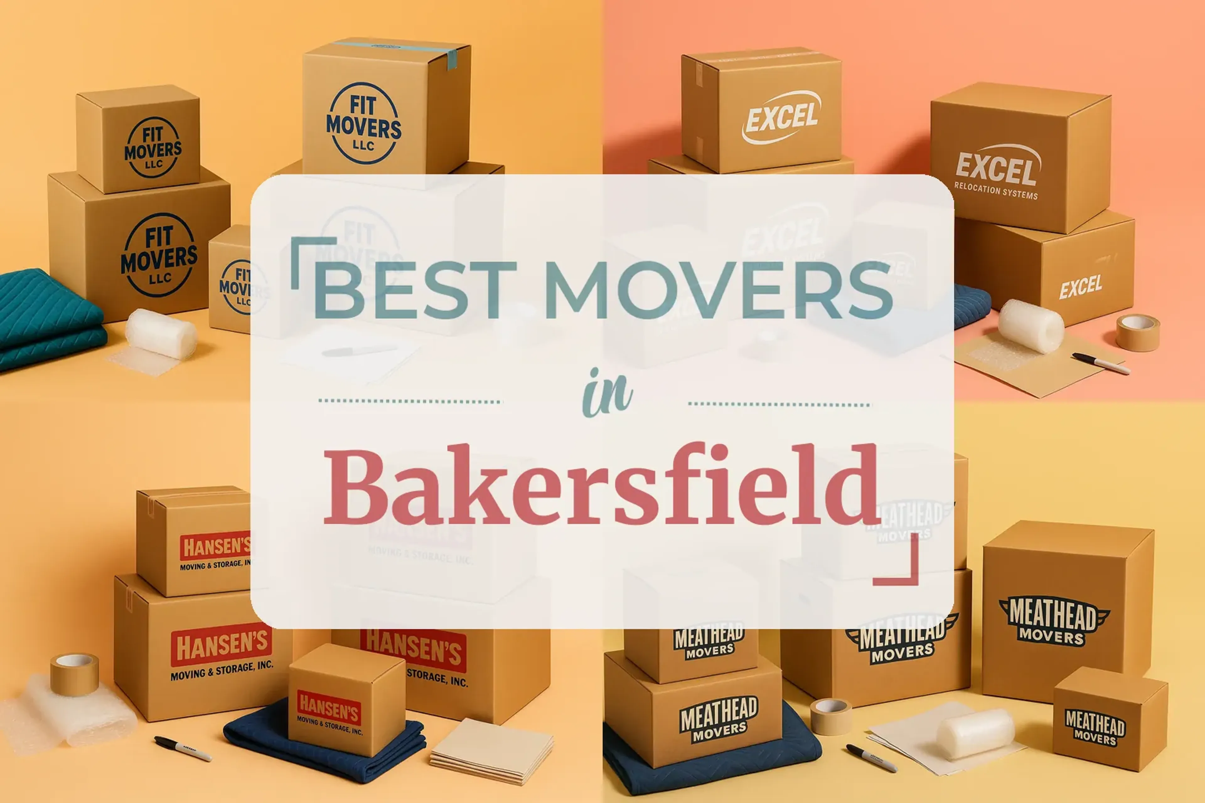 Side-by-side comparison of Bakersfield moving companies
