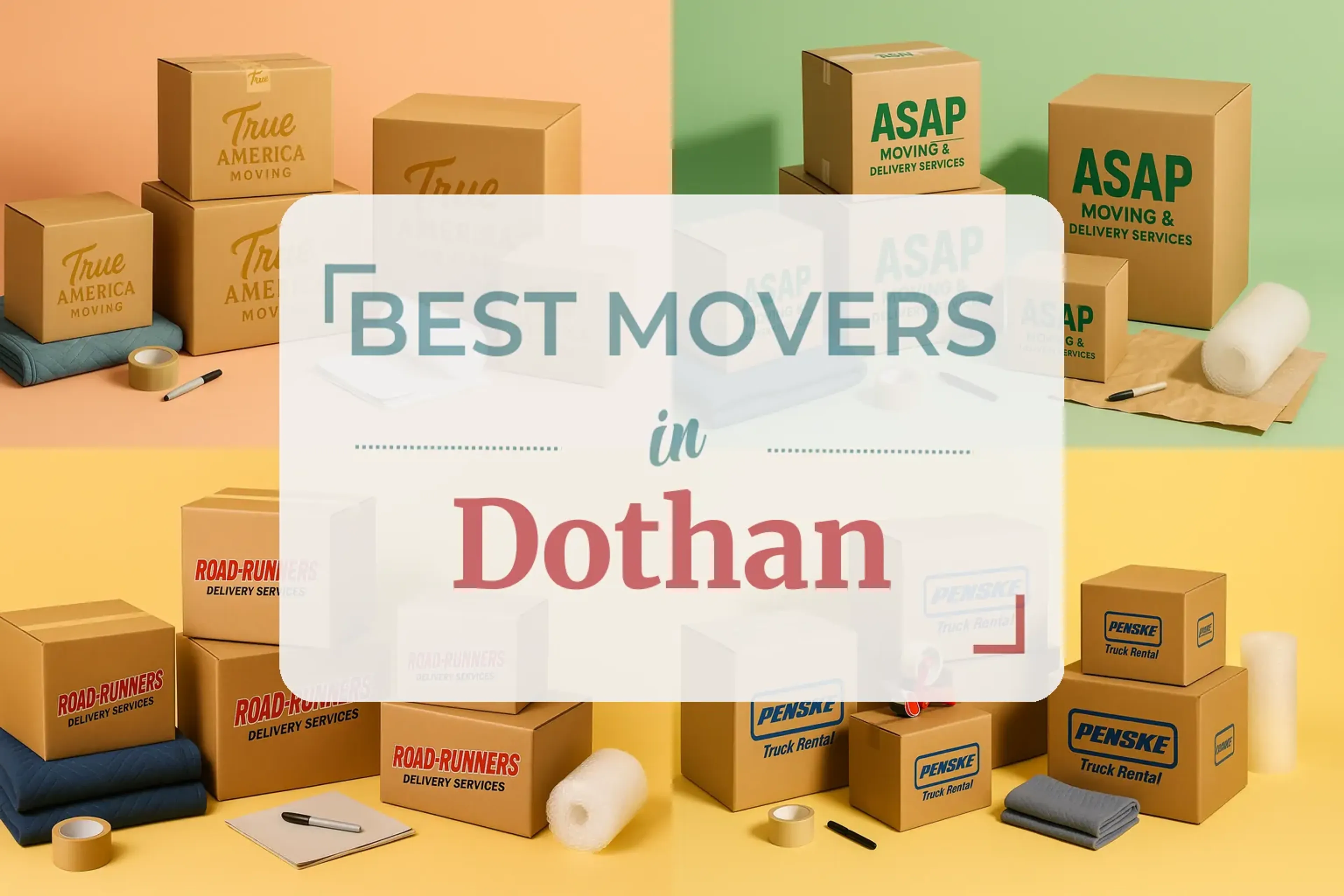 Side-by-side comparison of Dothan moving companies