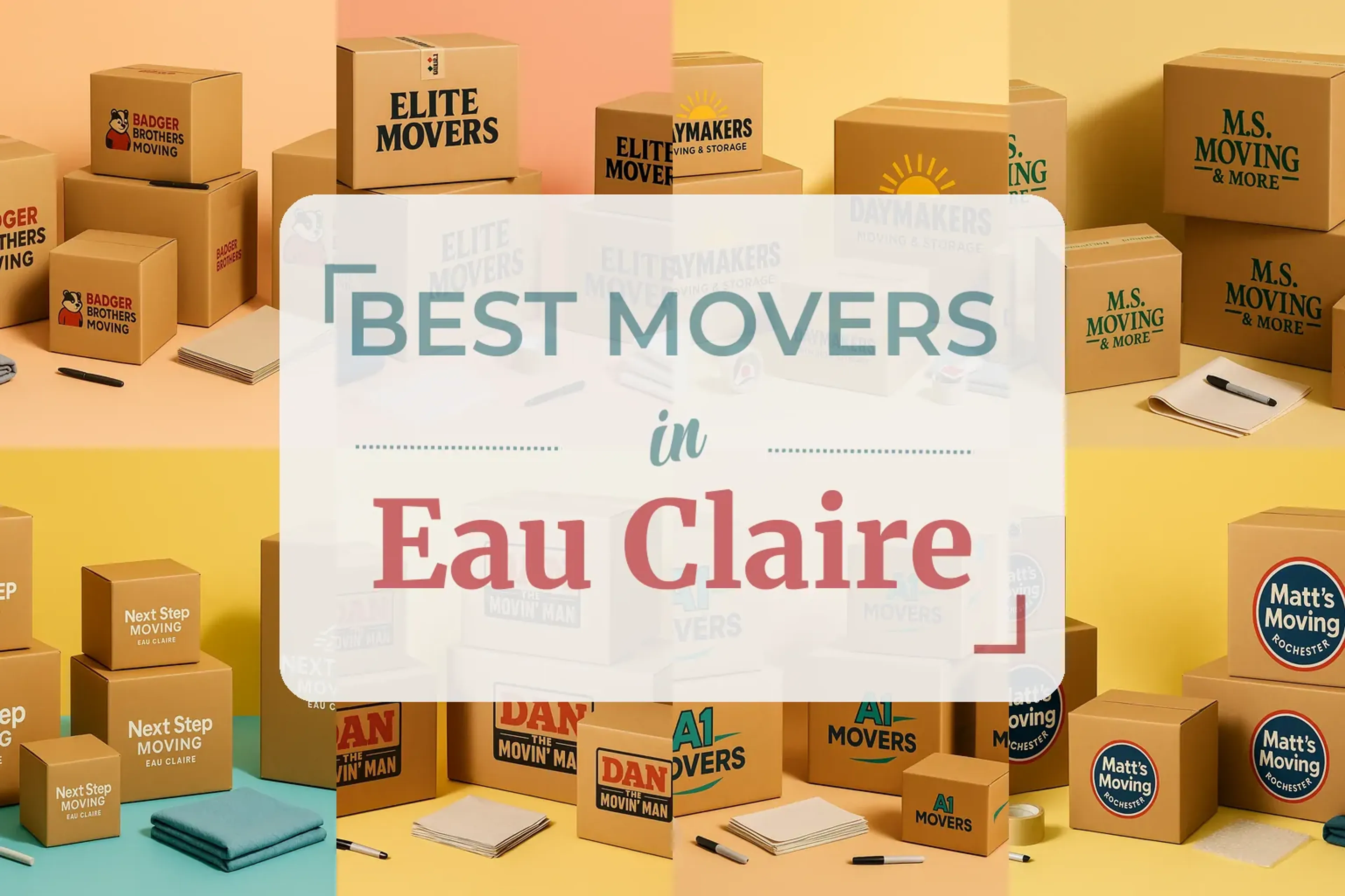 Side-by-side comparison of Eau Claire moving companies