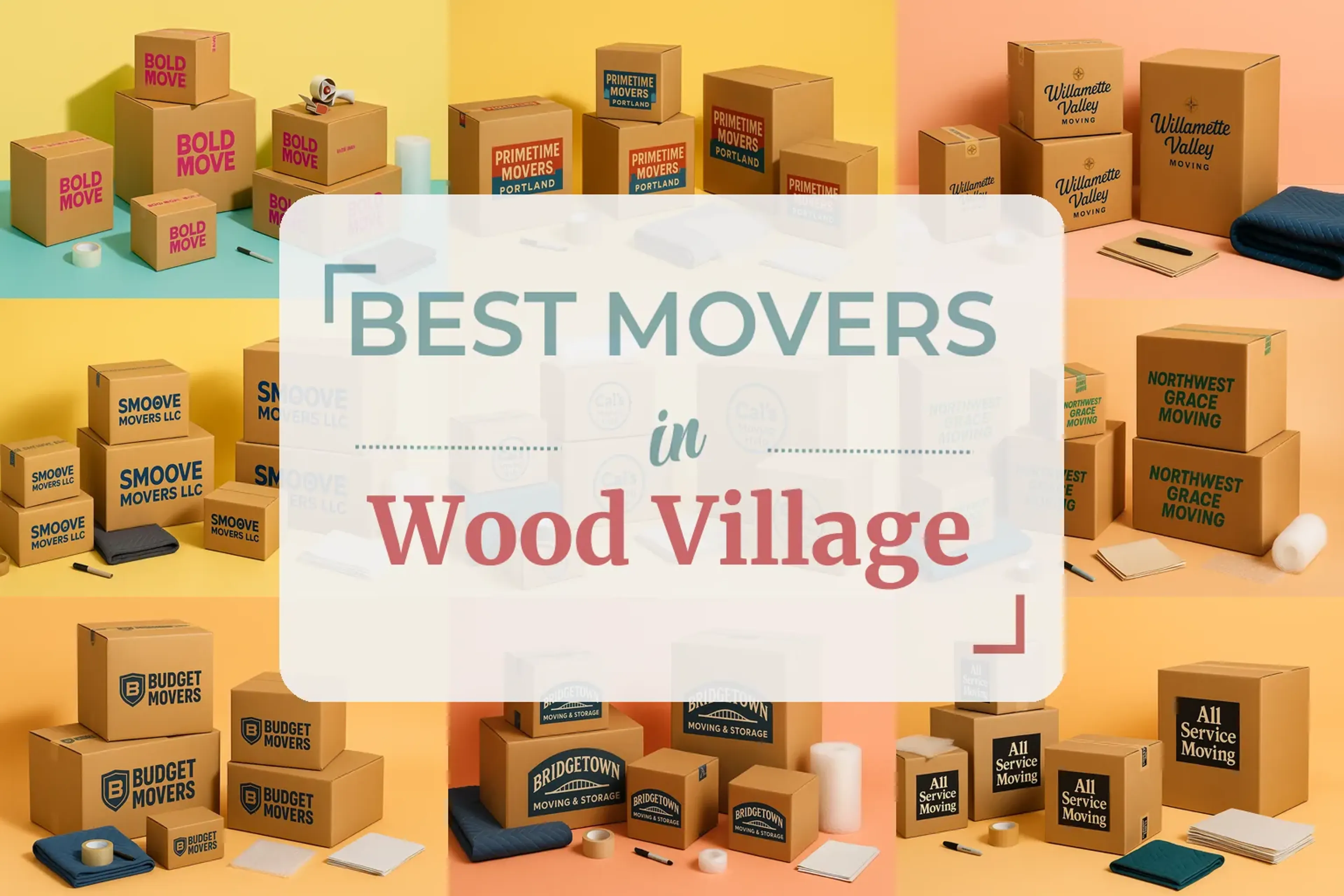 Side-by-side comparison of Wood Village moving companies