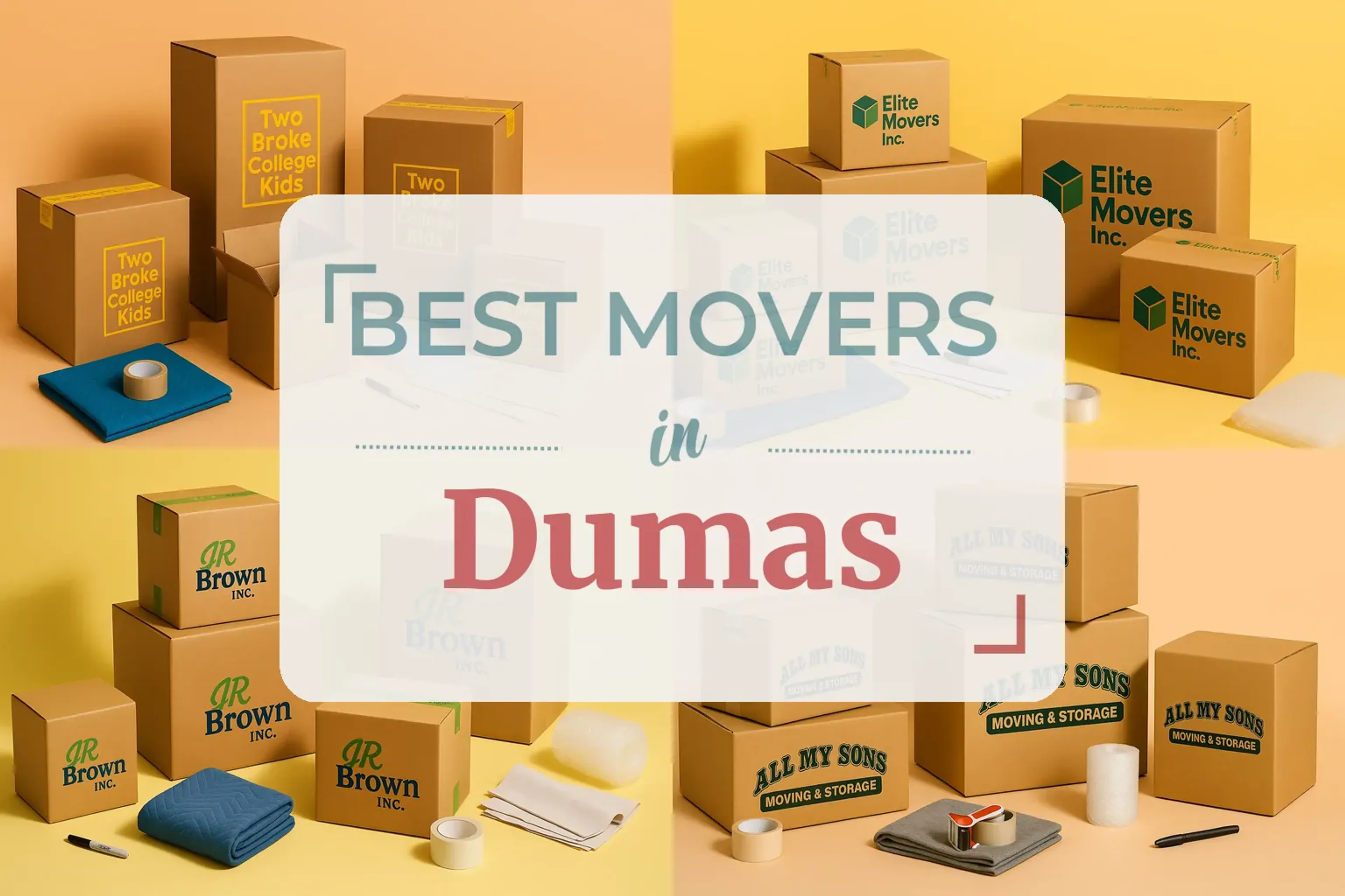 Side-by-side comparison of Dumas moving companies