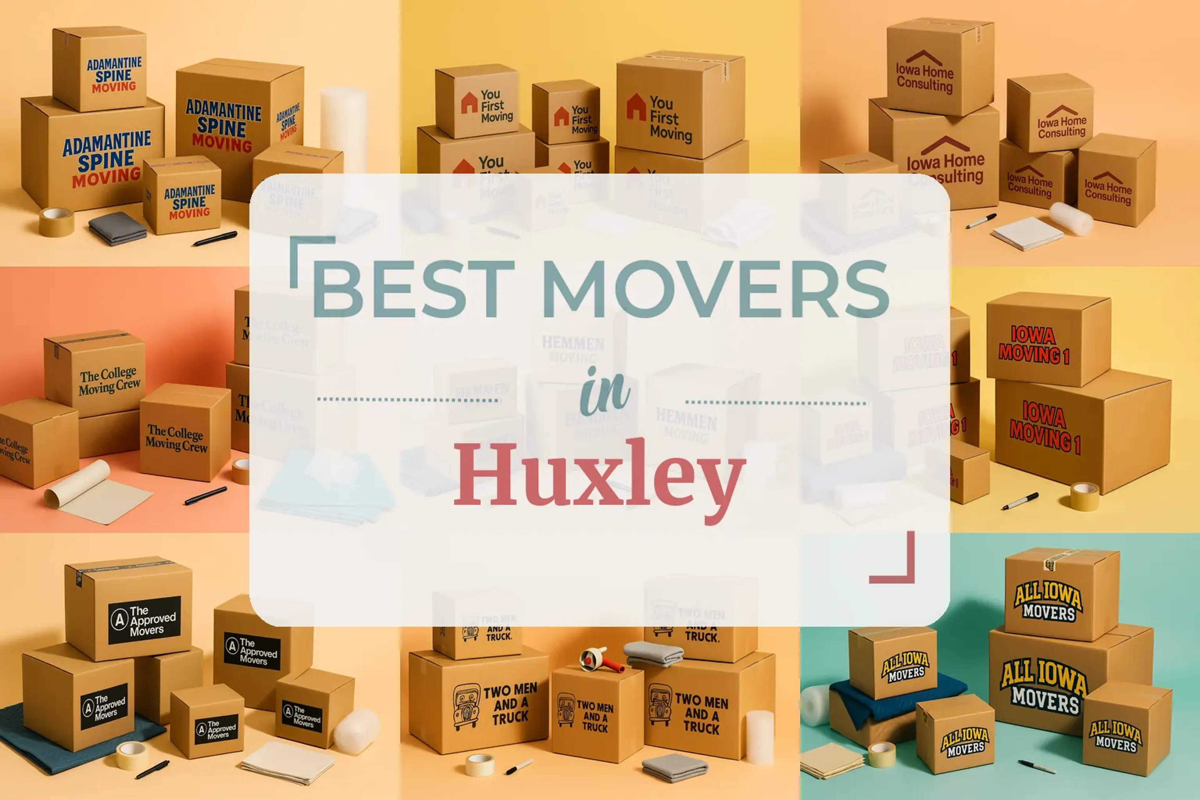 Side-by-side comparison of Huxley moving companies