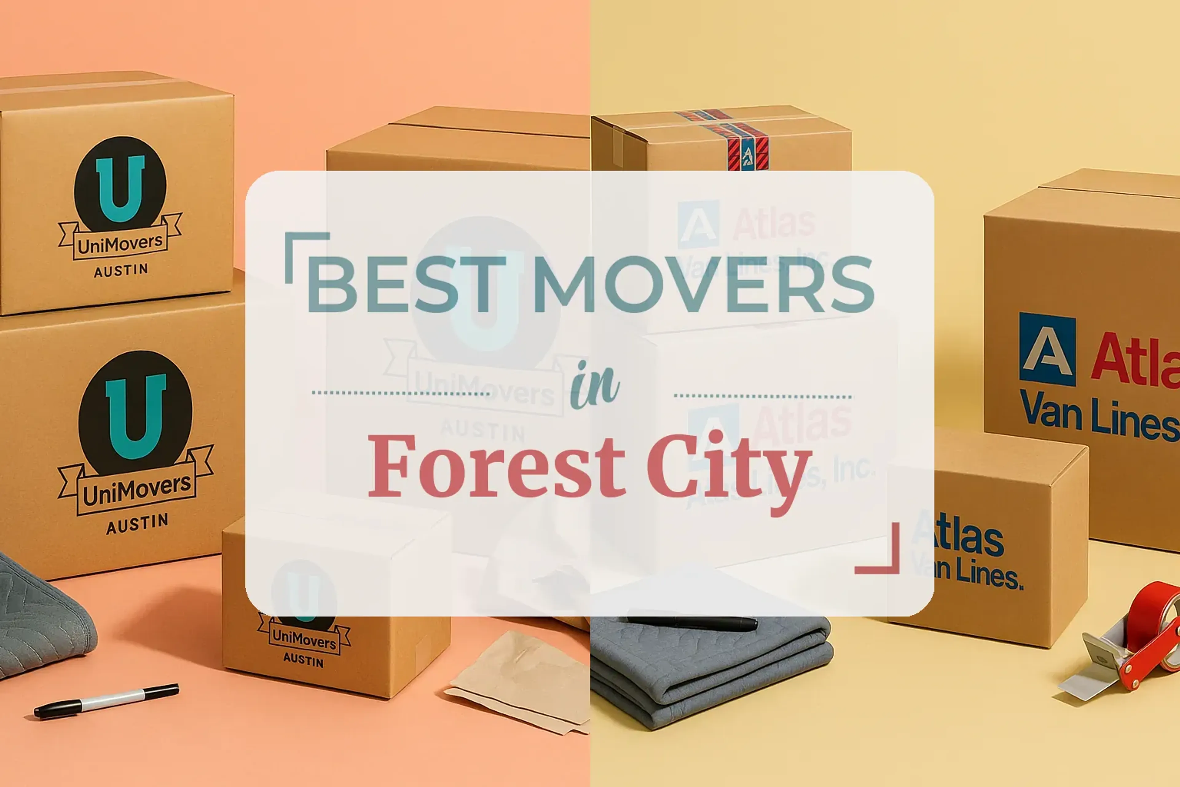 Side-by-side comparison of Forest City moving companies