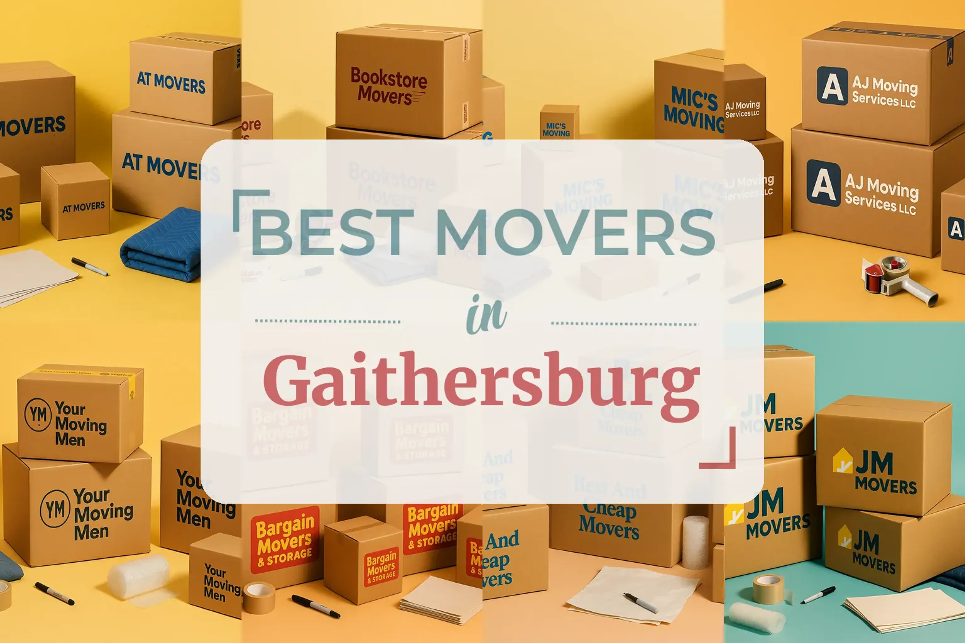 Side-by-side comparison of Gaithersburg moving companies