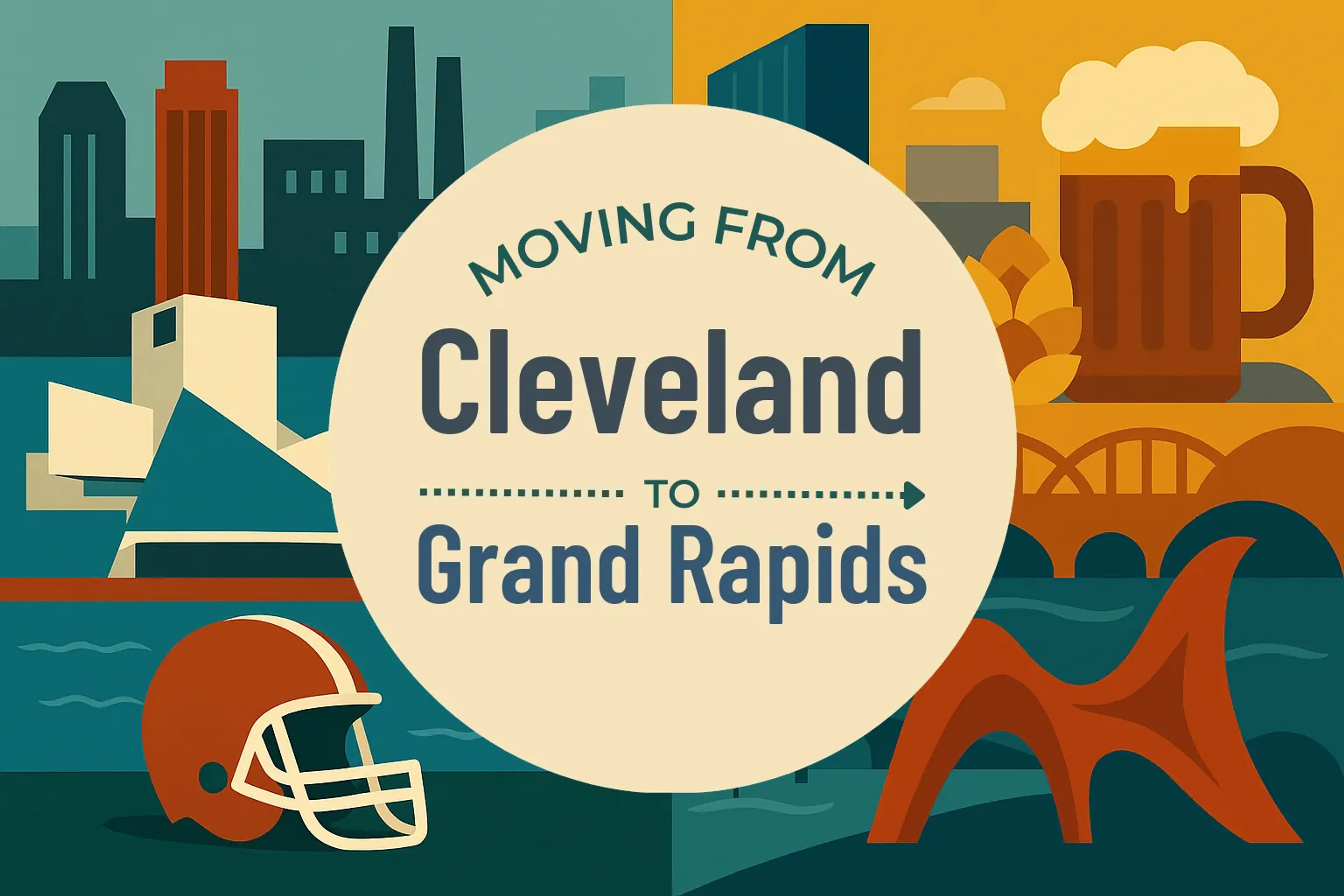 Side-by-side comparison of Cleveland to Grand Rapids moving companies