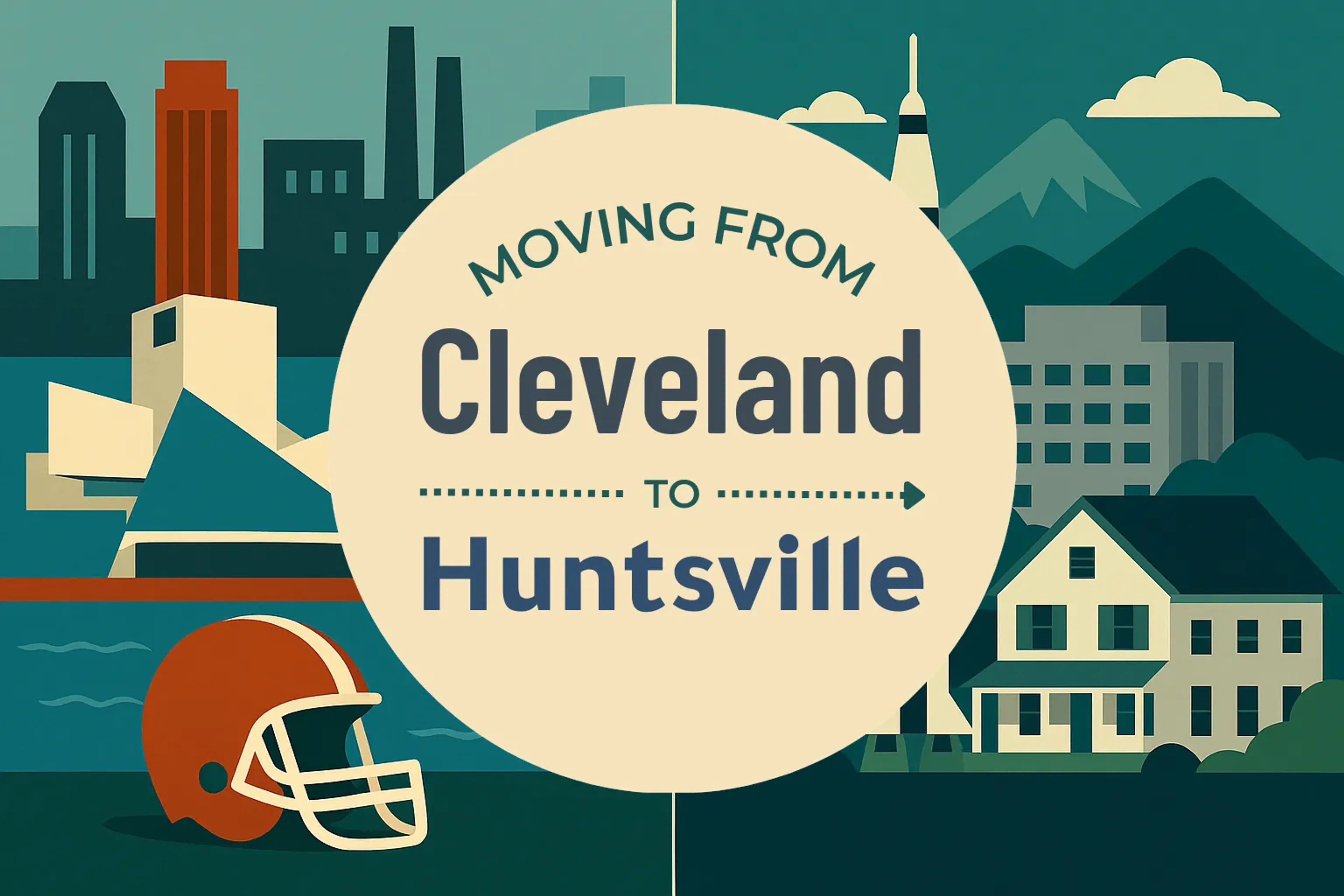 Side-by-side comparison of Cleveland to Huntsville moving companies