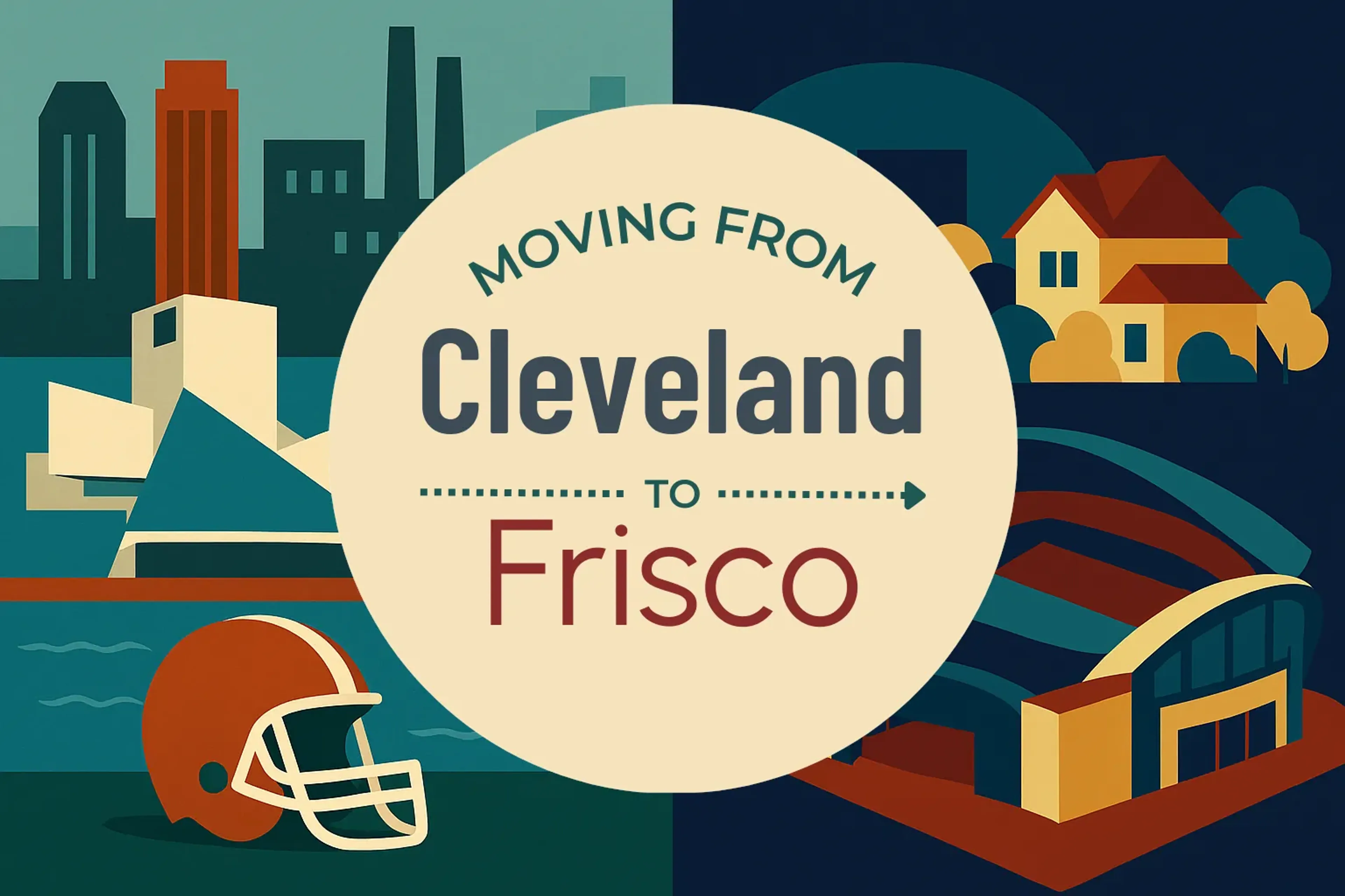 Side-by-side comparison of Cleveland to Frisco moving companies