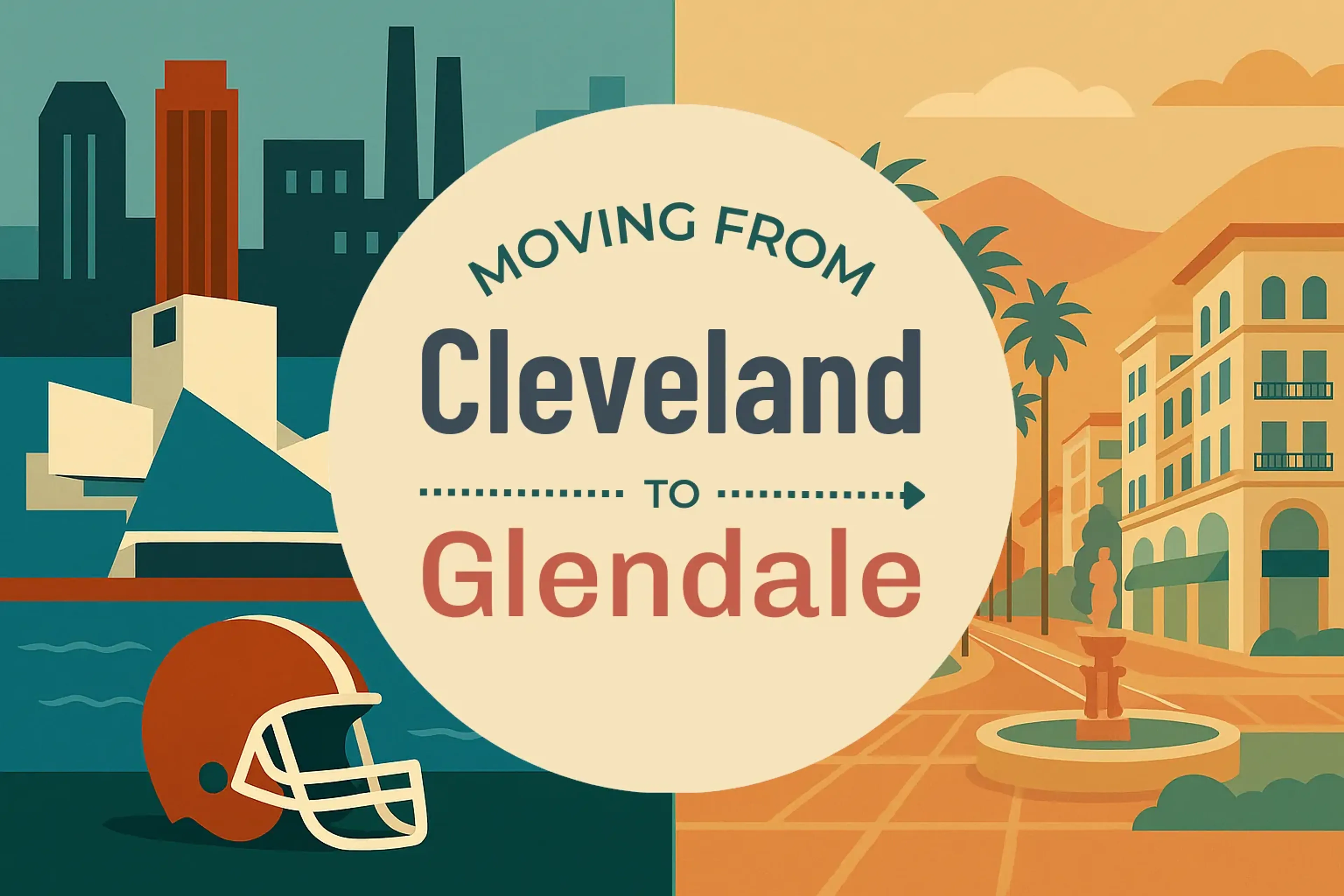 Side-by-side comparison of Cleveland to Glendale moving companies