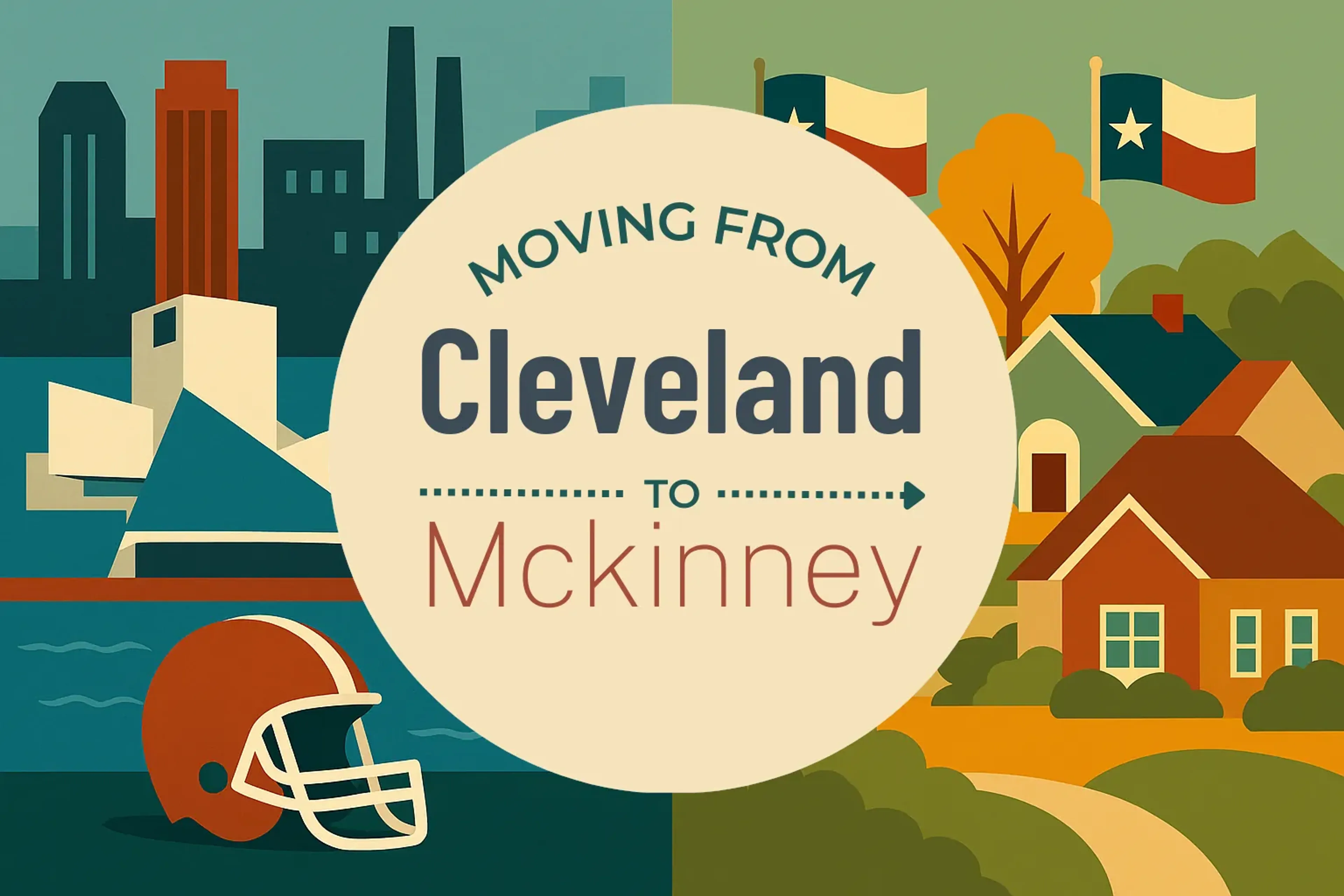 Side-by-side comparison of Cleveland to Mckinney moving companies