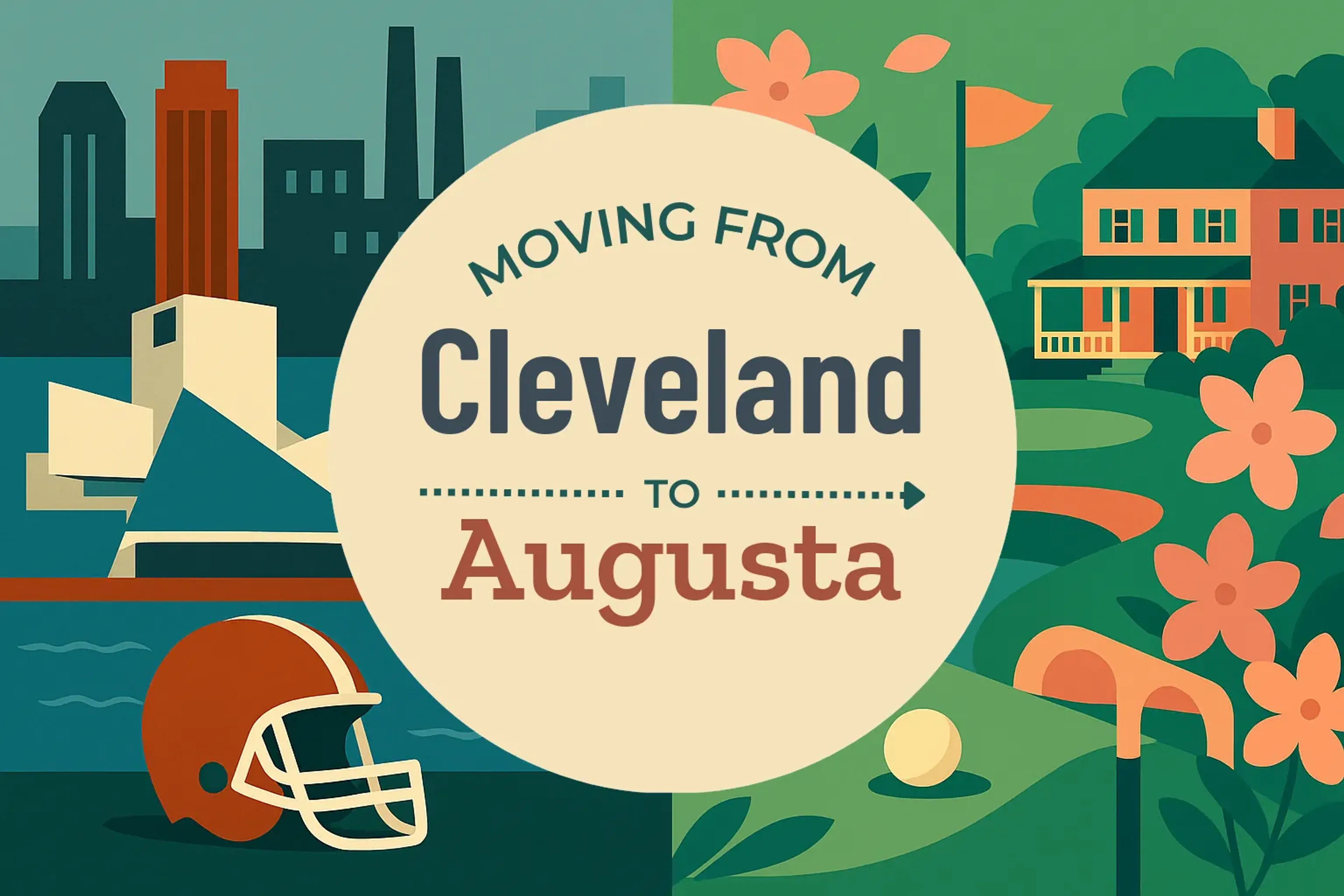 Side-by-side comparison of Cleveland to Augusta moving companies