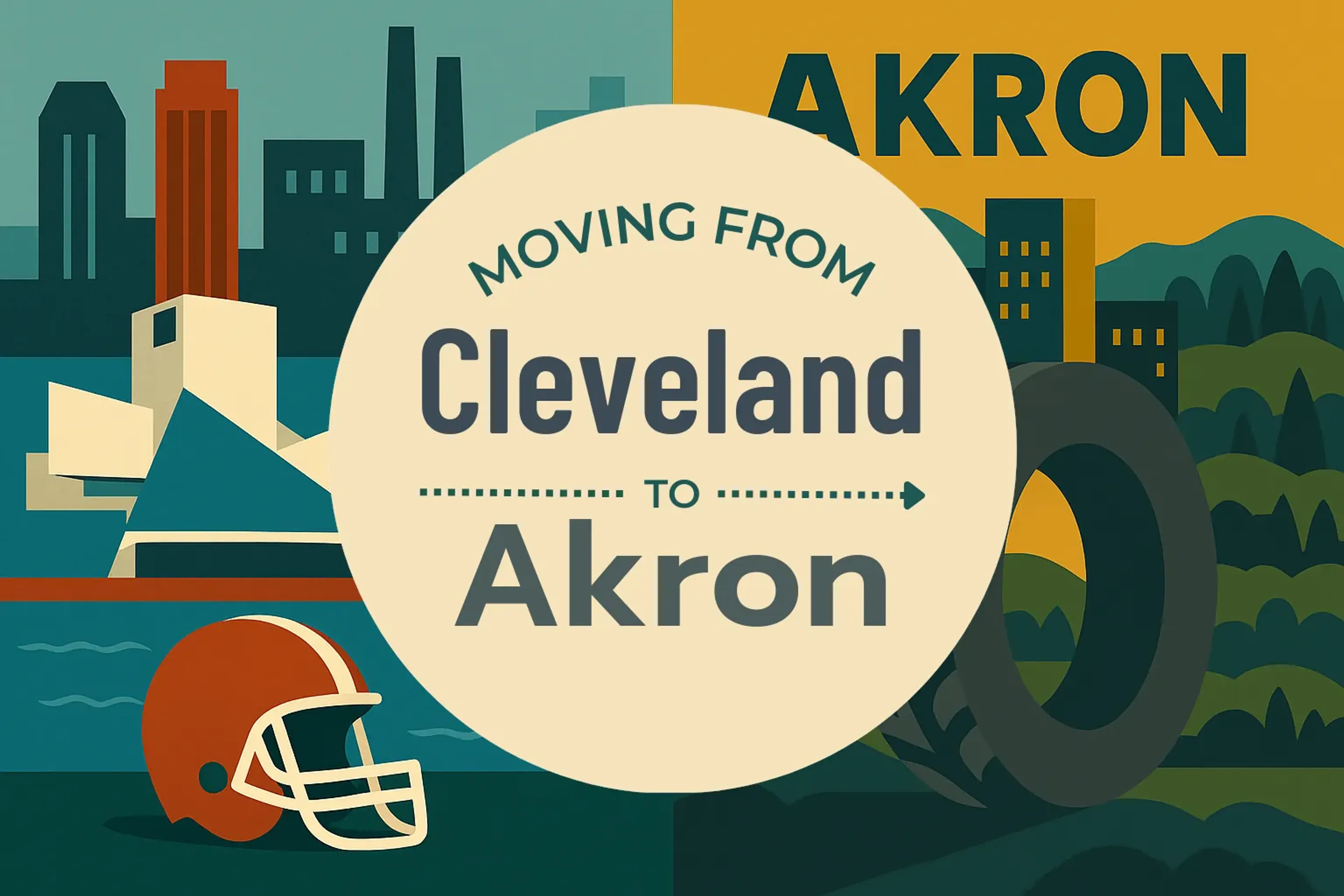 Side-by-side comparison of Cleveland to Akron moving companies