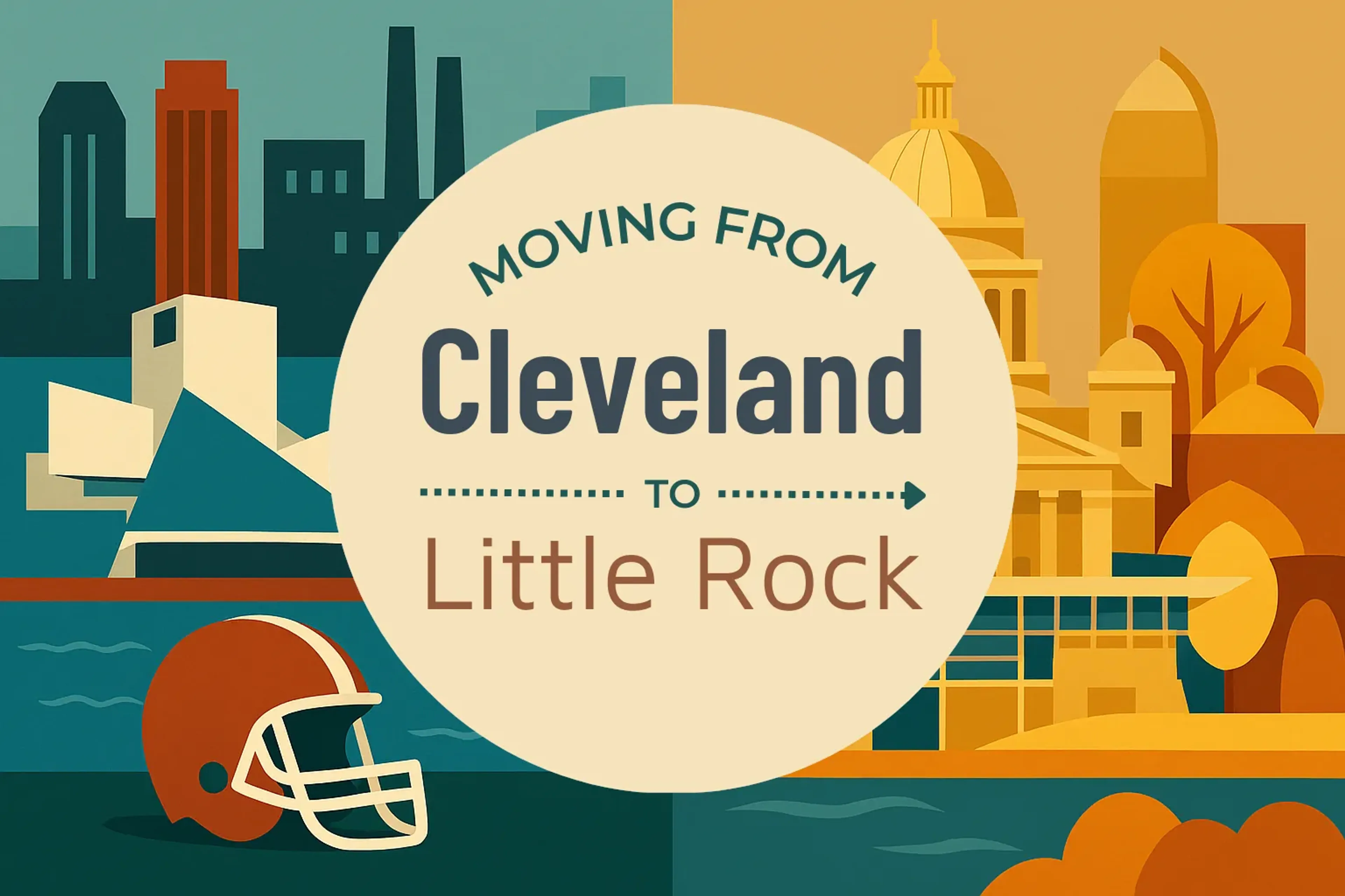 Side-by-side comparison of Cleveland to Little Rock moving companies