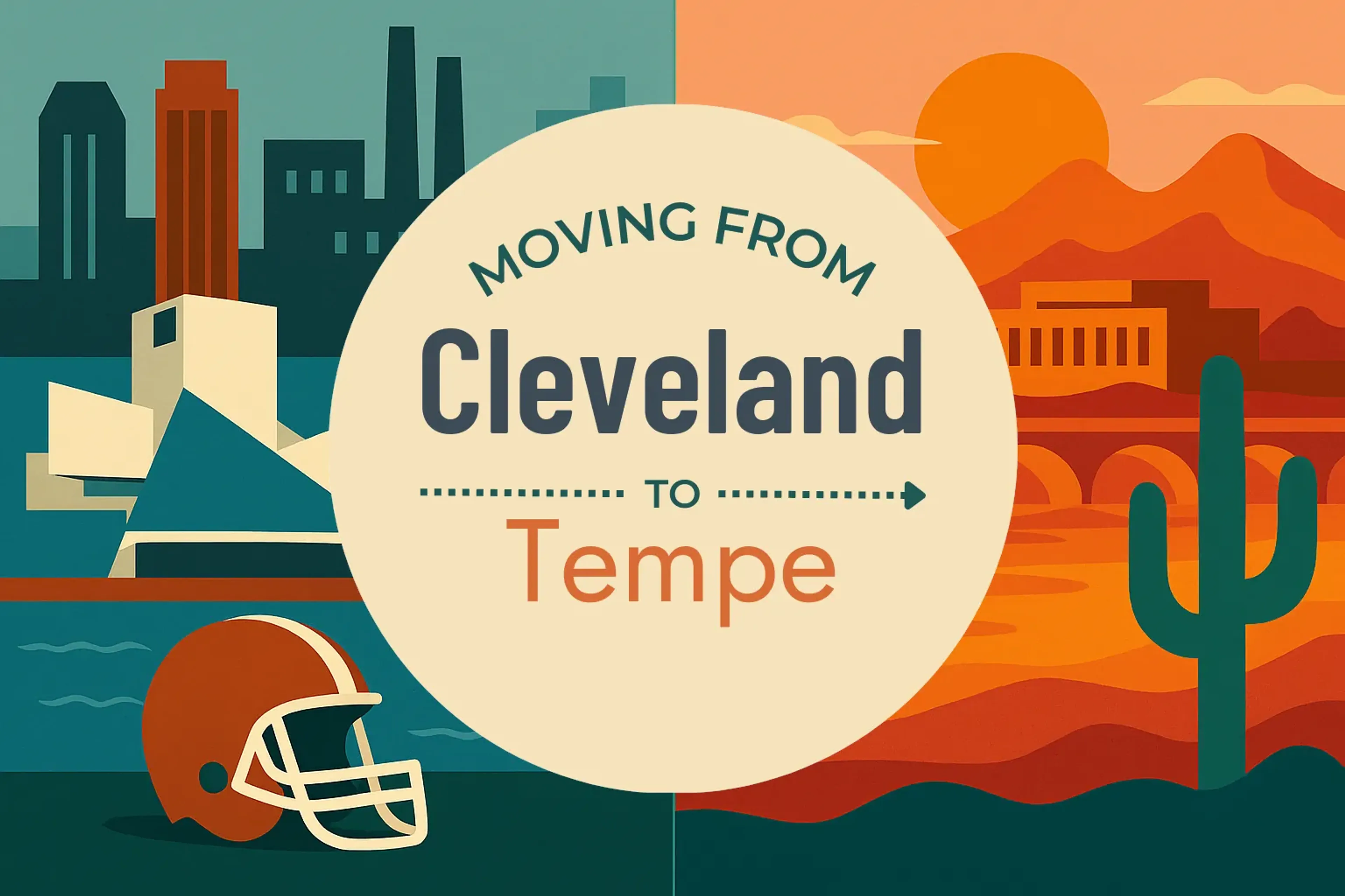 Side-by-side comparison of Cleveland to Tempe moving companies