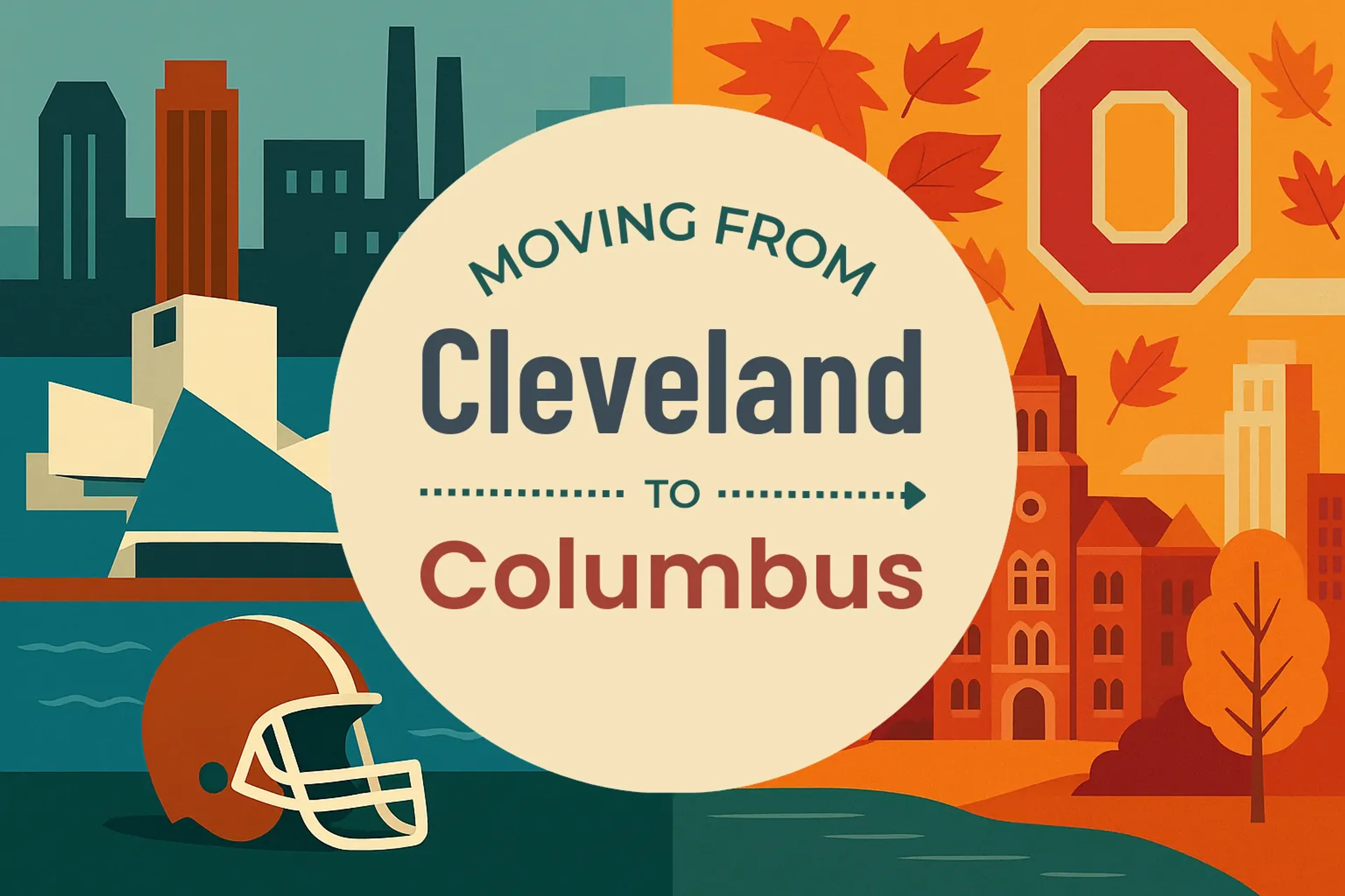 Side-by-side comparison of Cleveland to Columbus moving companies