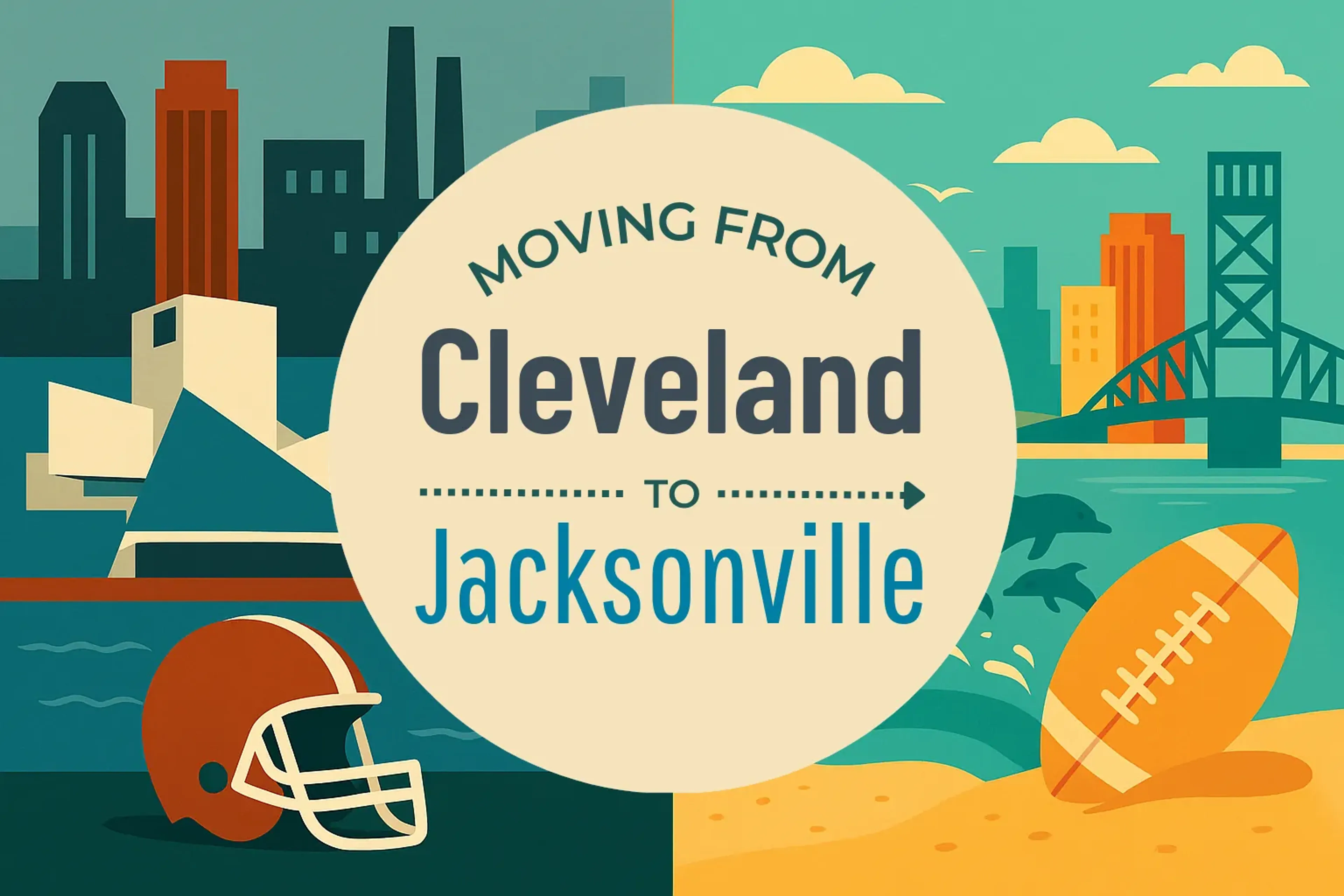 Side-by-side comparison of Cleveland to Jacksonville moving companies