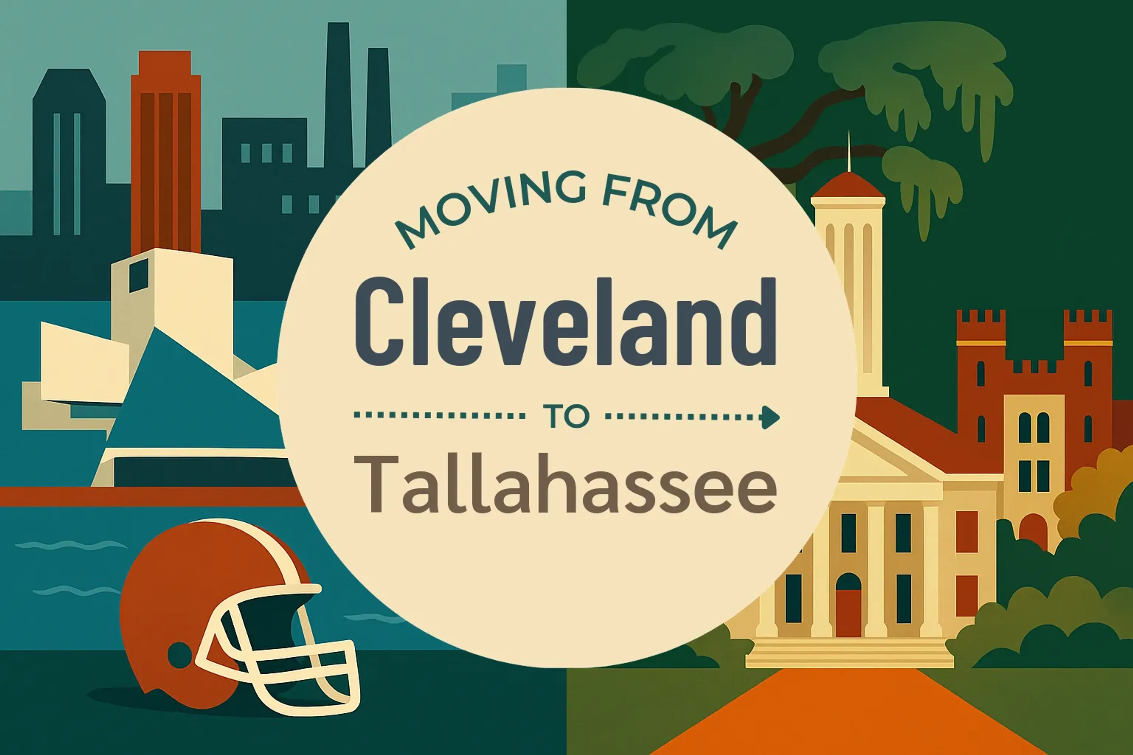 Side-by-side comparison of Cleveland to Tallahassee moving companies