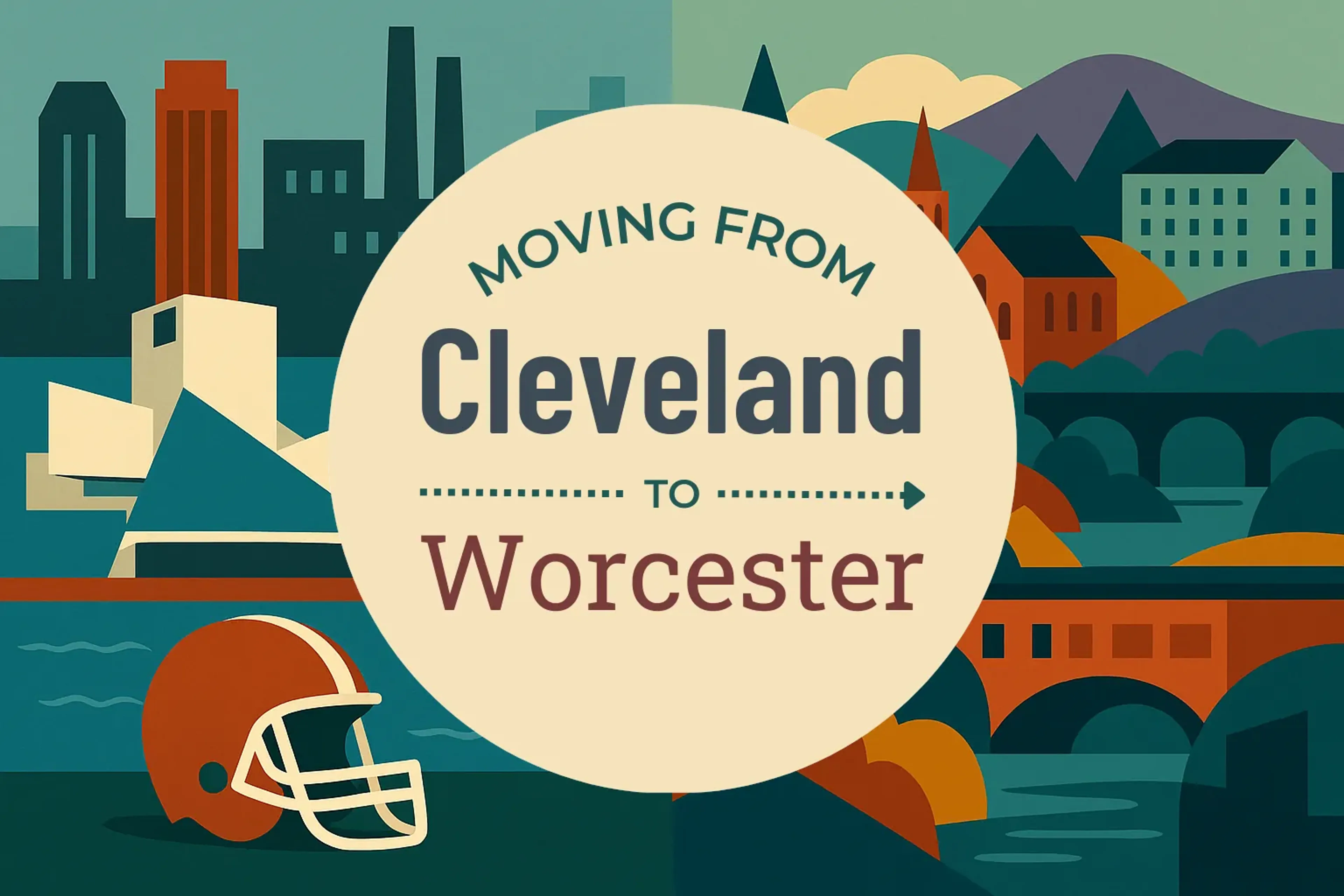 Side-by-side comparison of Cleveland to Worcester moving companies