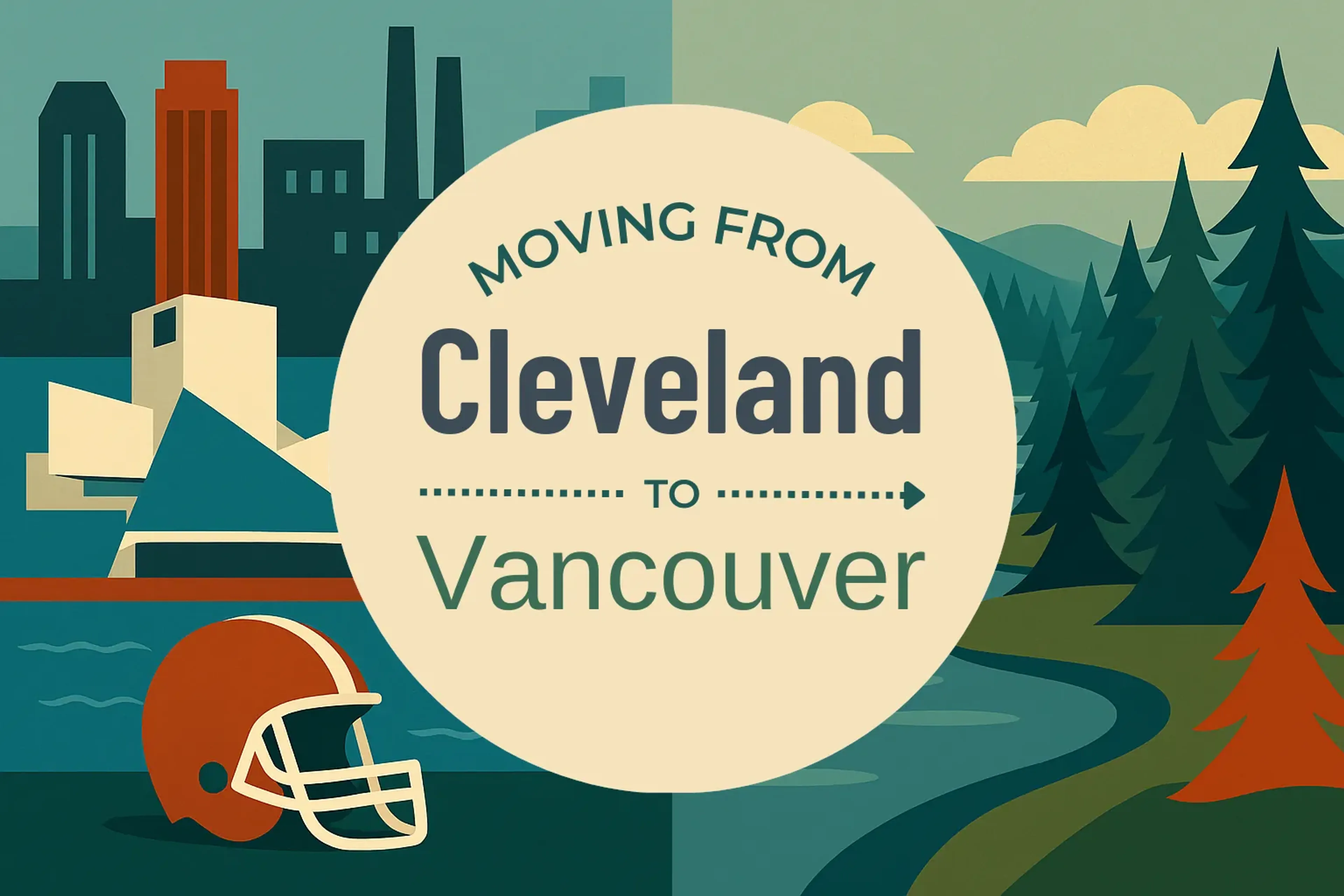Side-by-side comparison of Cleveland to Vancouver moving companies