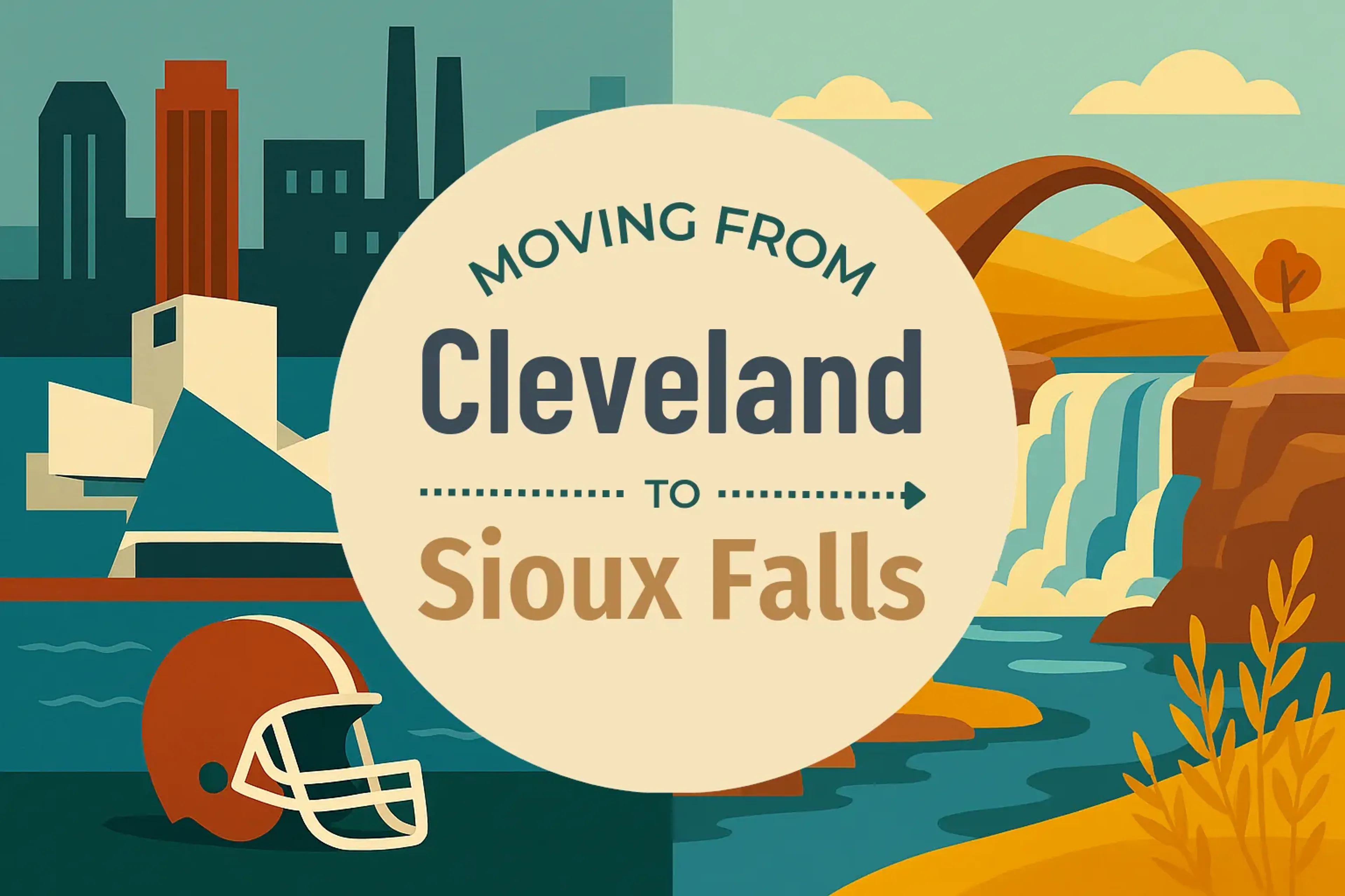 Side-by-side comparison of Cleveland to Sioux Falls moving companies