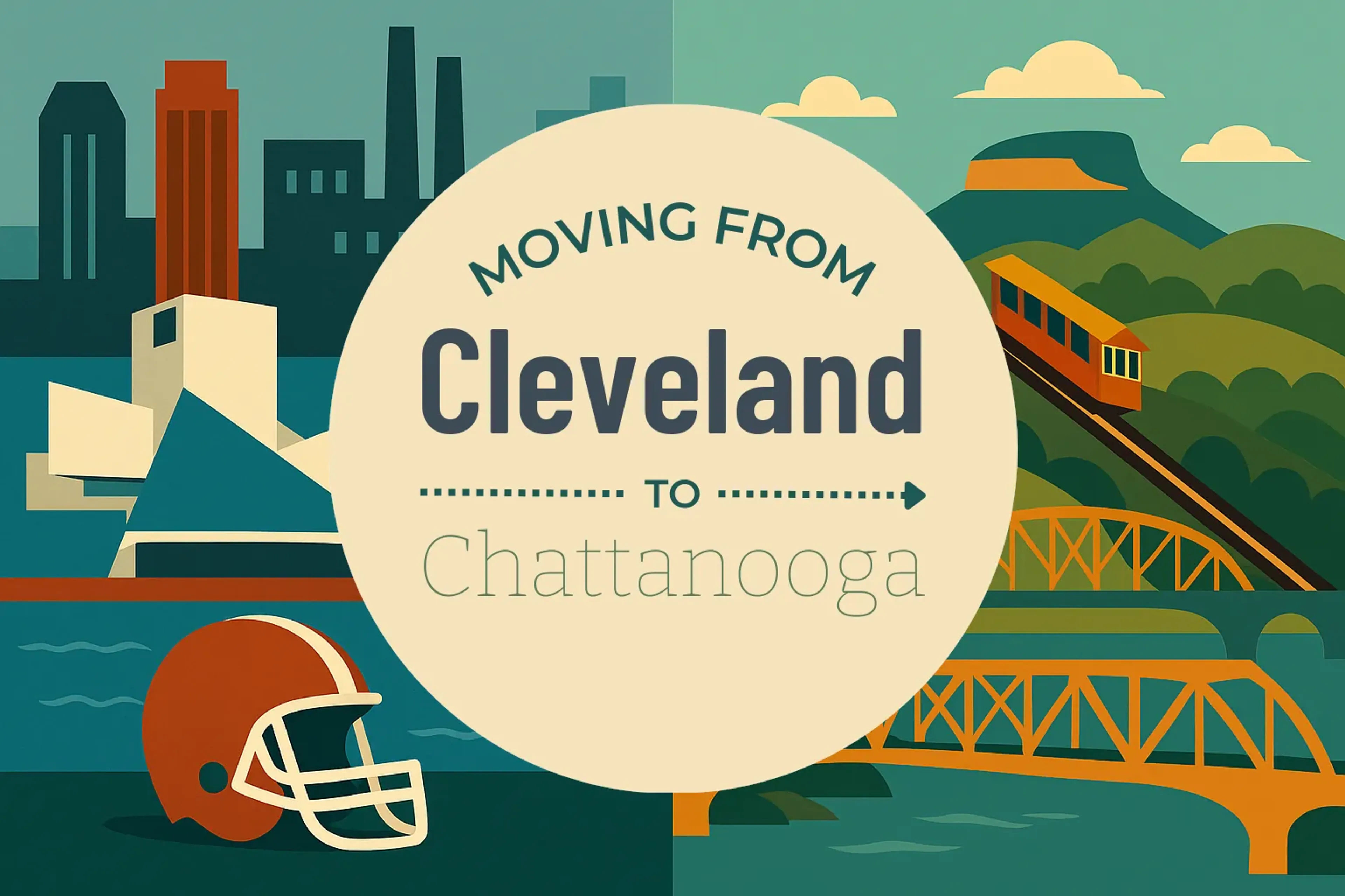 Side-by-side comparison of Cleveland to Chattanooga moving companies