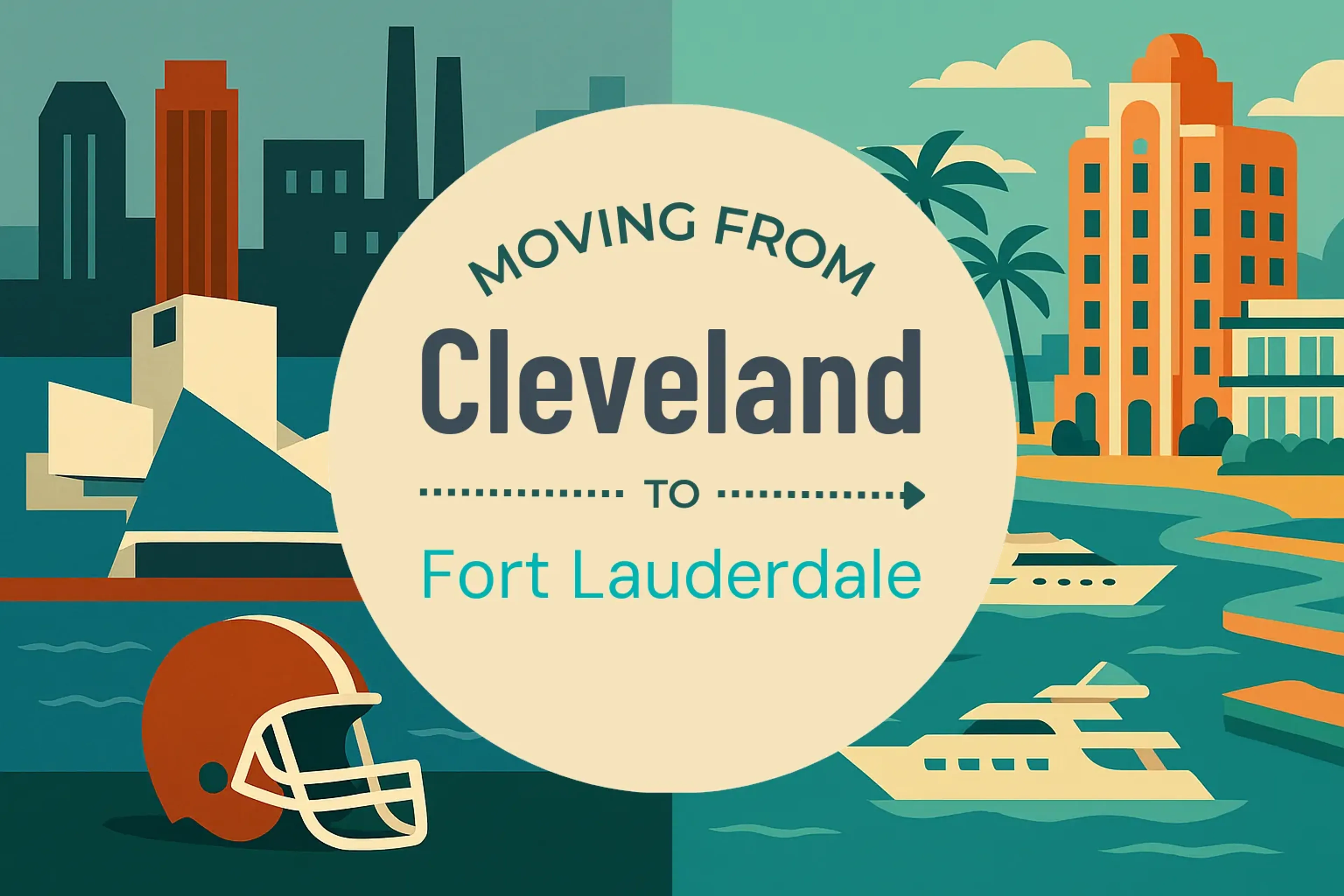 Side-by-side comparison of Cleveland to Fort Lauderdale moving companies