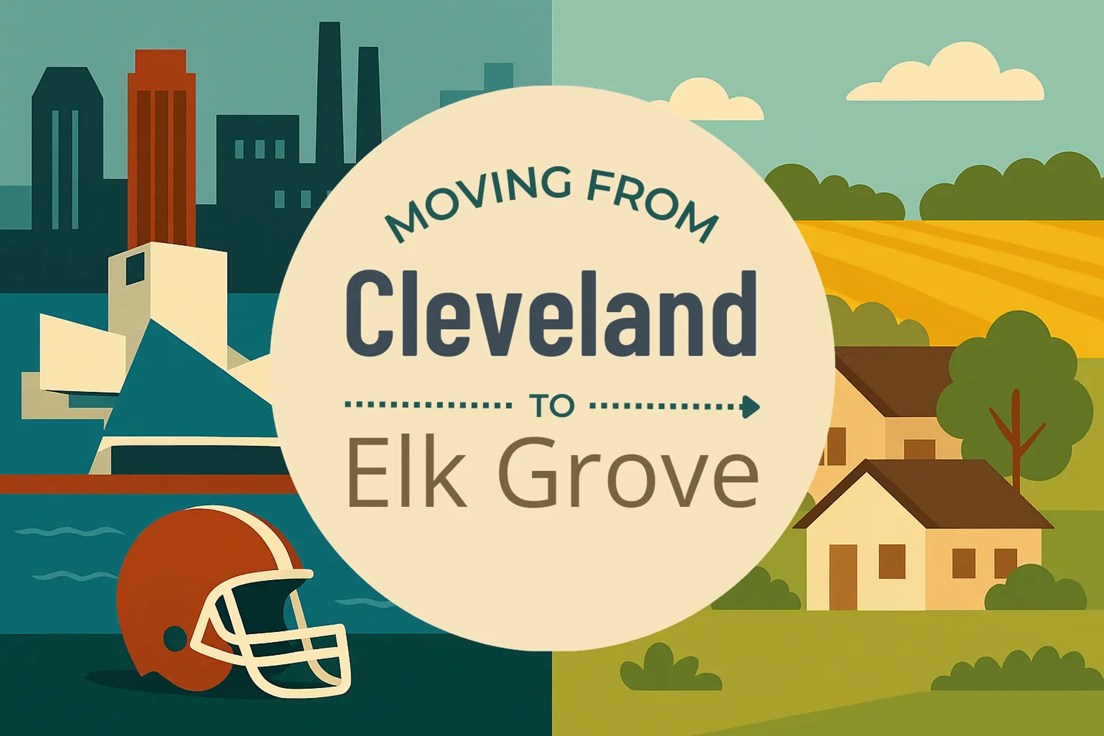 Side-by-side comparison of Cleveland to Elk Grove moving companies